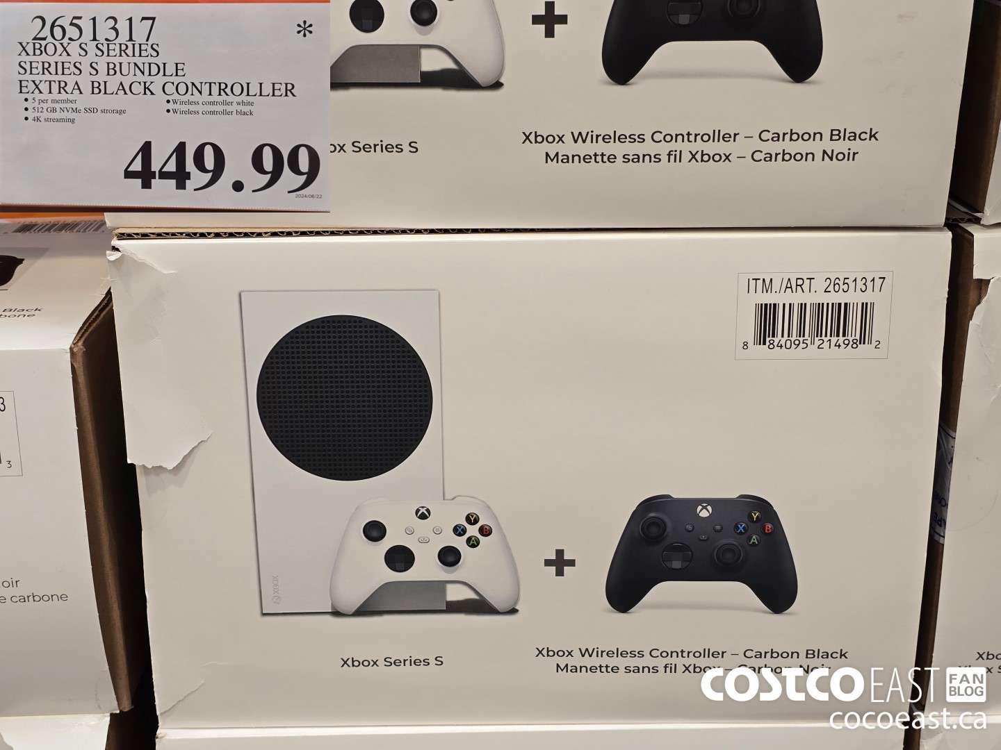 2651317 XBOX S SERIES SERIES S BUNDLE EXTRA BLACK CONTROLLER $449.99