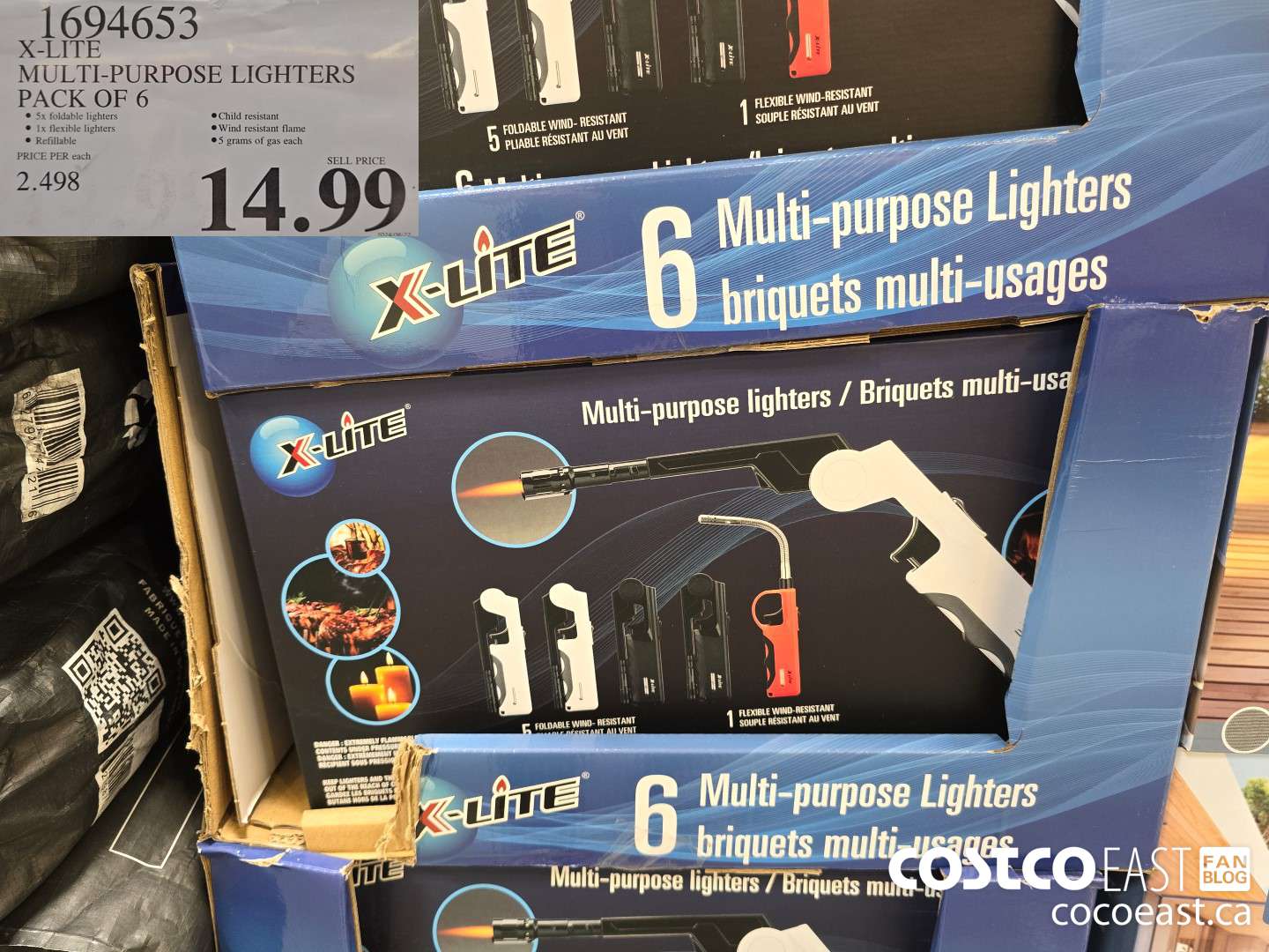 1694653 X-LITE MULTI-PURPOSE LIGHTERS PACK OF 6 $14.99