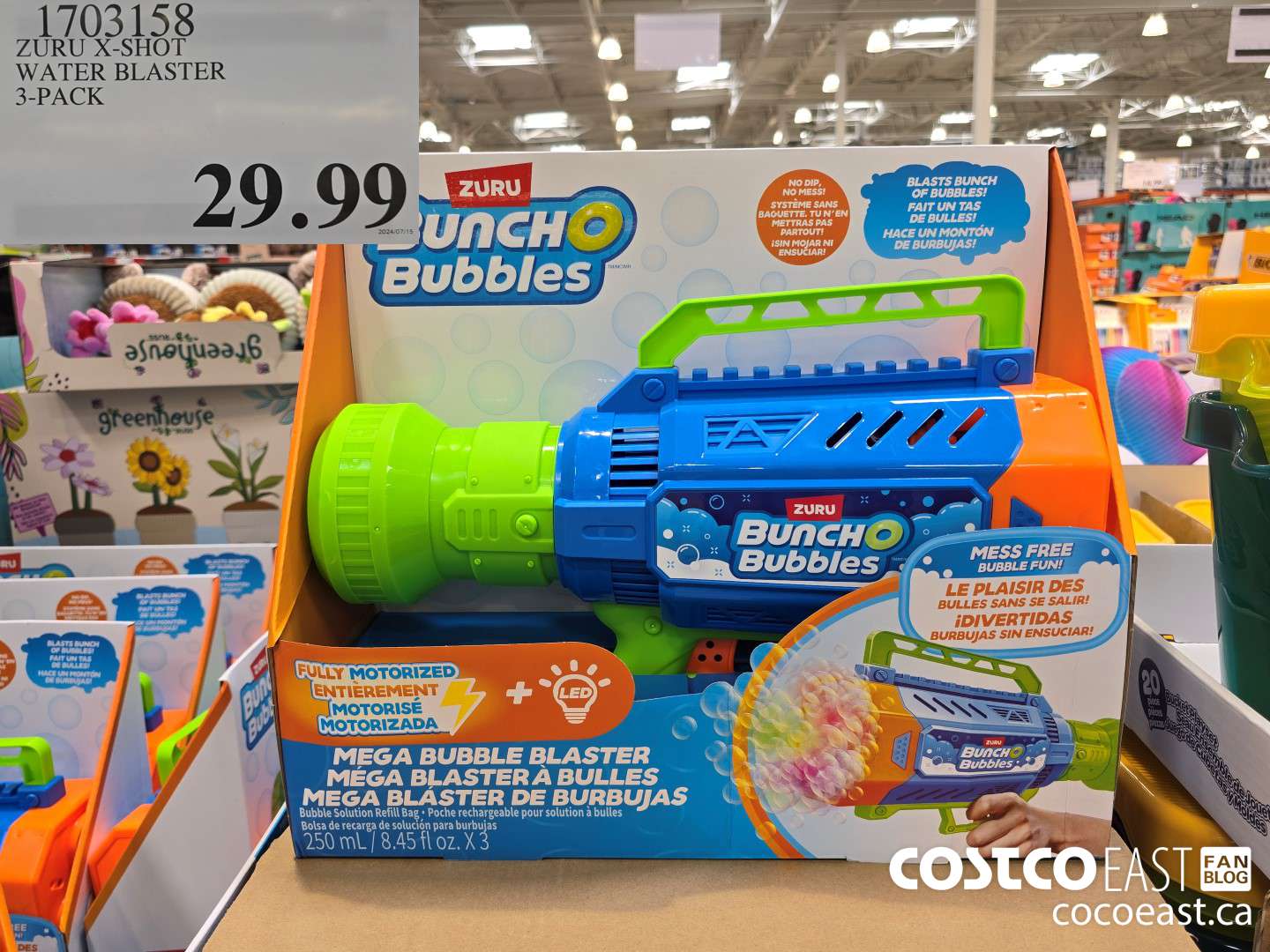 1706158 ZURU X-SHOT WATER BLASTER 3-PACK $29.99