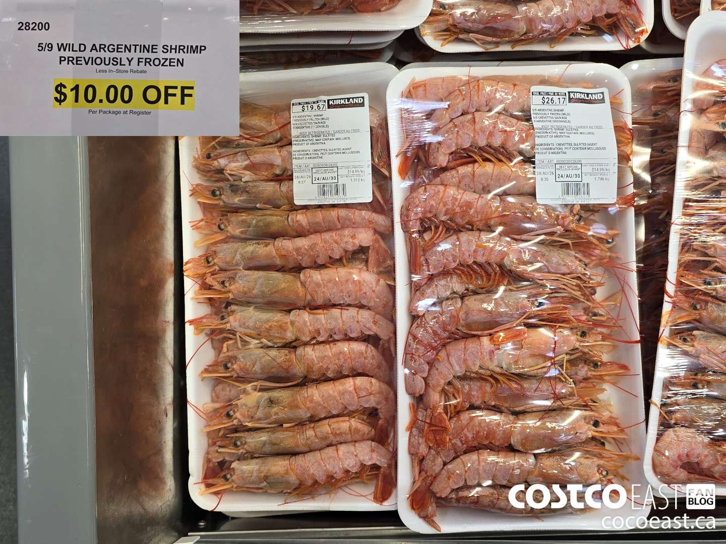 28200 5/9 WILD ARGENTINE SHRIMP PREVIOUSLY FROZEN ($10.00 INSTANT SAVINGS)