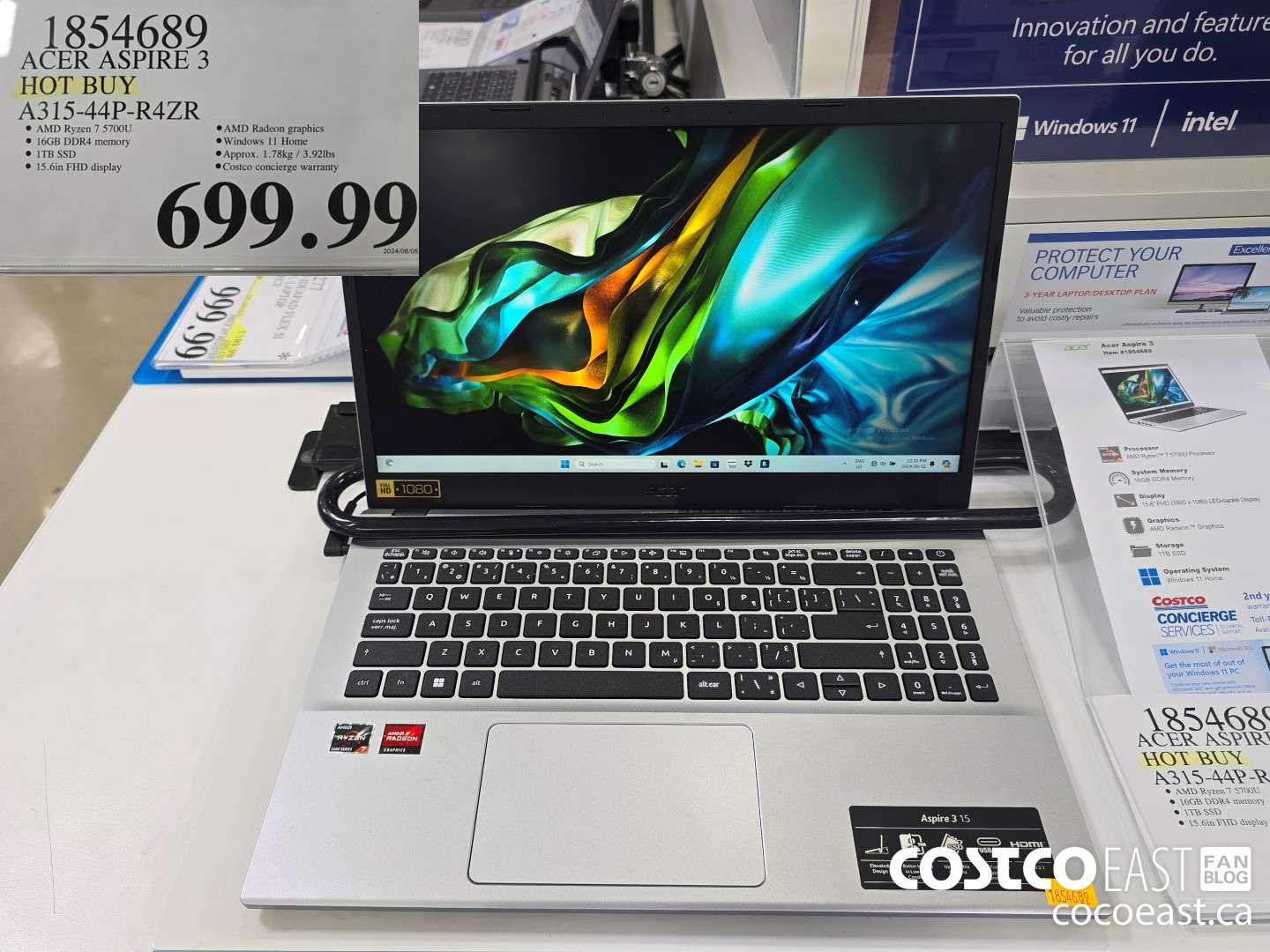 1854689 ACER ASPIRE 3 HOT BUY A315-44P-R4ZR $699.99