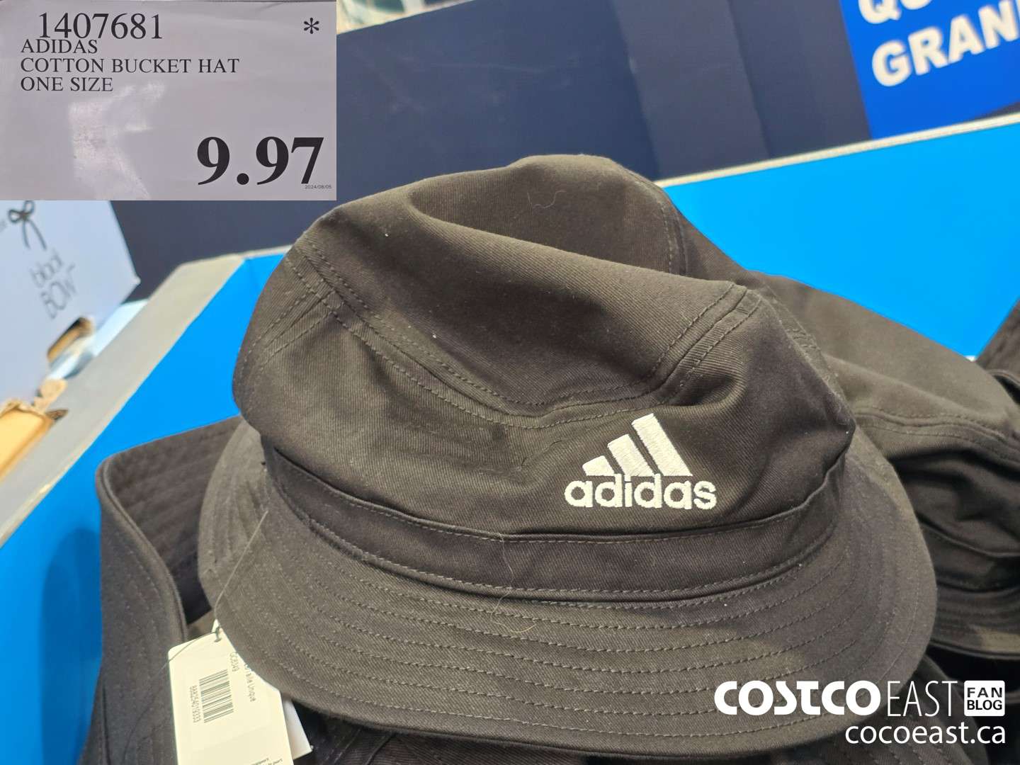 1407681 ADIDAS COTTON BUCKET HAT ONE SIZE $9.97