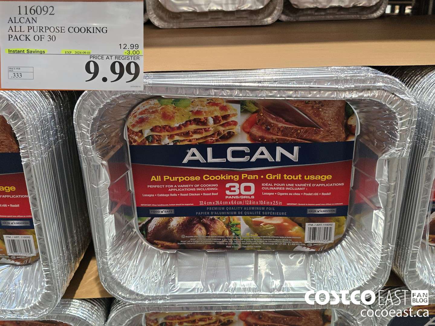 116092 ALCAN ALL PURPOSE COOKING PACK OF 30 ($3.00 INSTANT SAVINGS EXPIRES ON 2024-09-01) $9.99