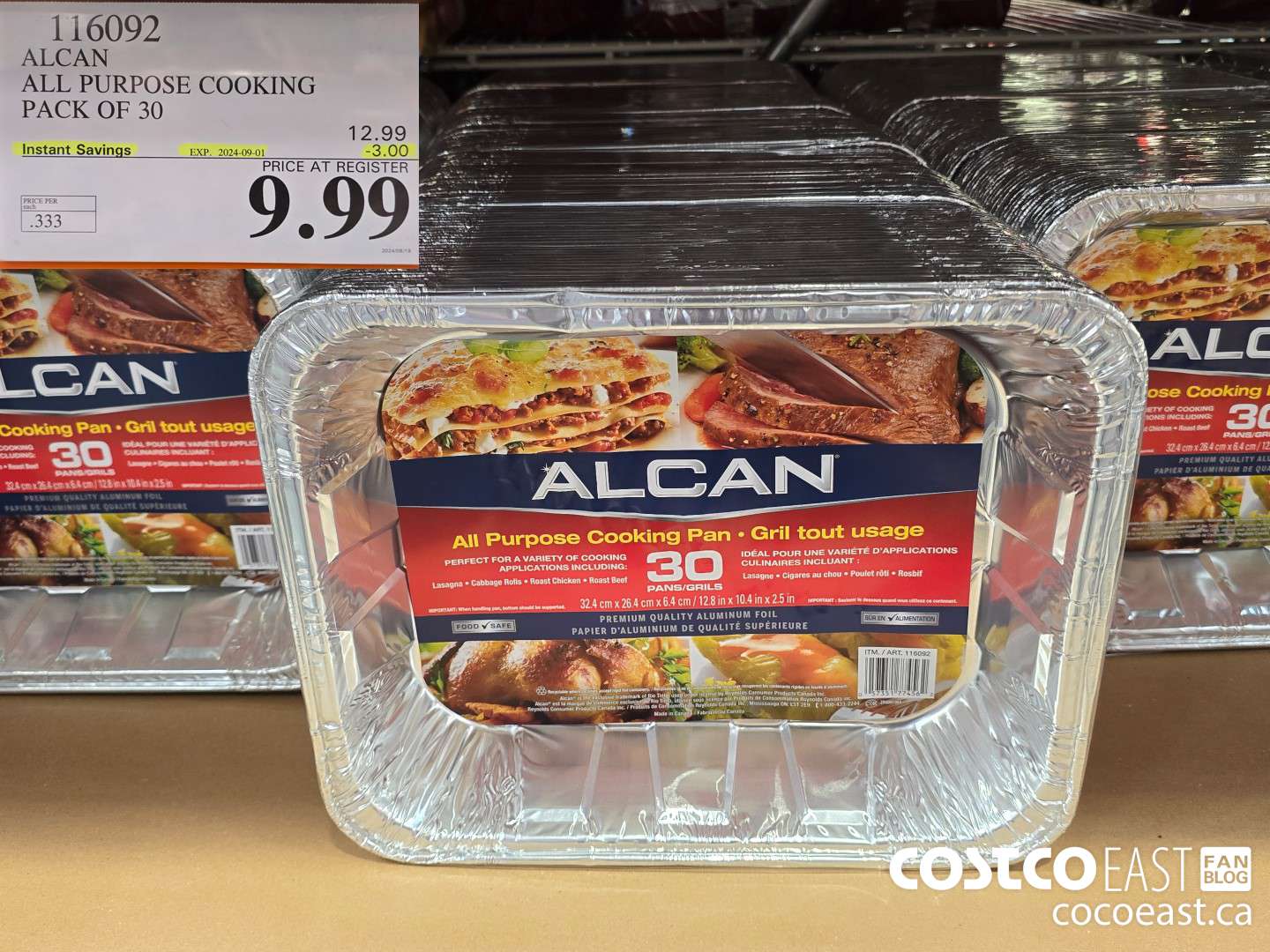 116092 ALCAN ALL PURPOSE COOKING PACK OF 30 ($3.00 INSTANT SAVINGS EXPIRES ON 2024-09-01) $9.99