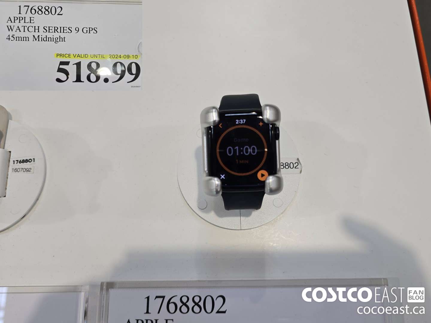 1768802 APPLE WATCH SERIES 9 GPS 45mm Midnight $518.99