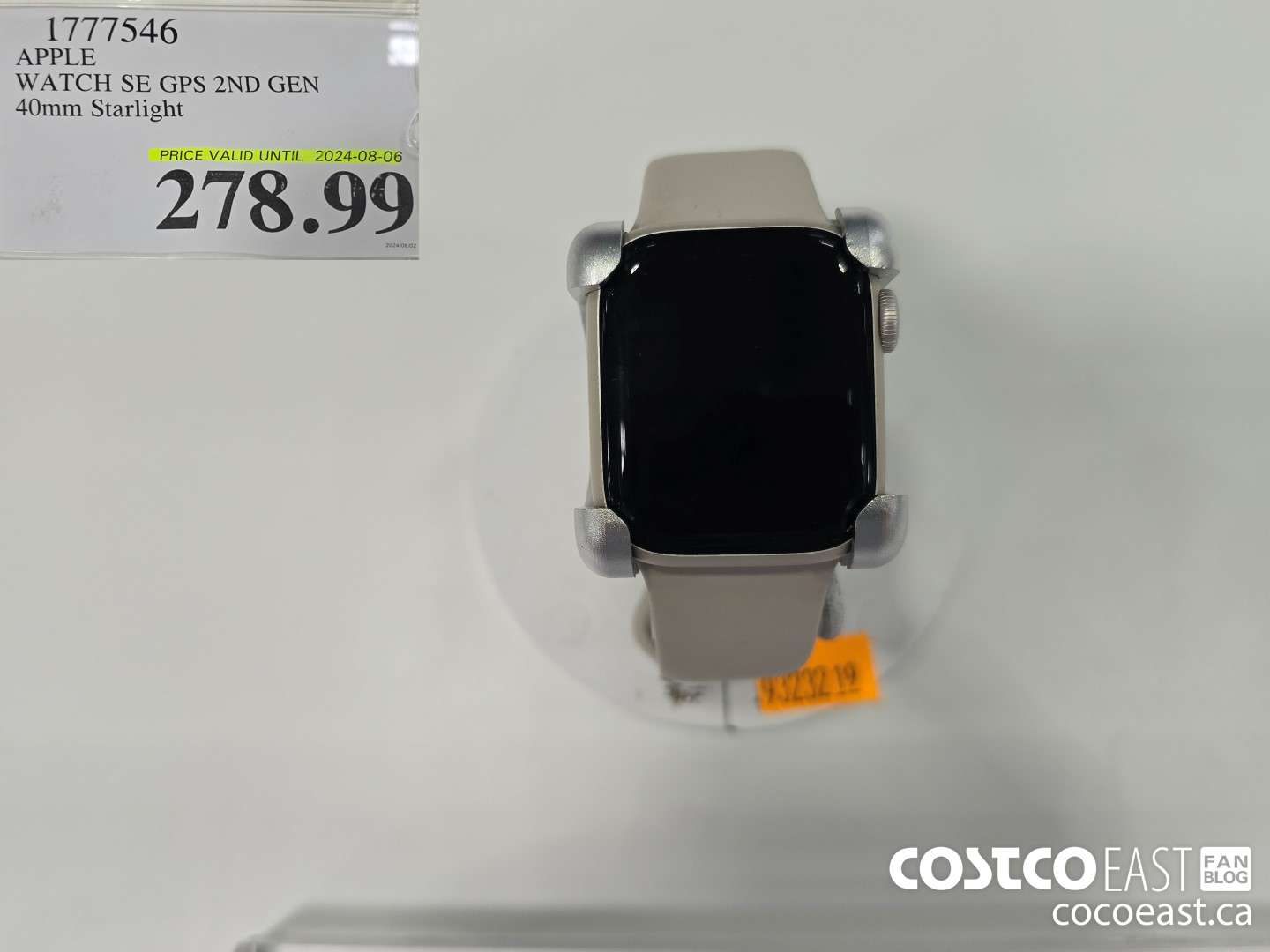 1777546 APPLE WATCH SE GPS 2ND GEN 40mm Starlight $278.99