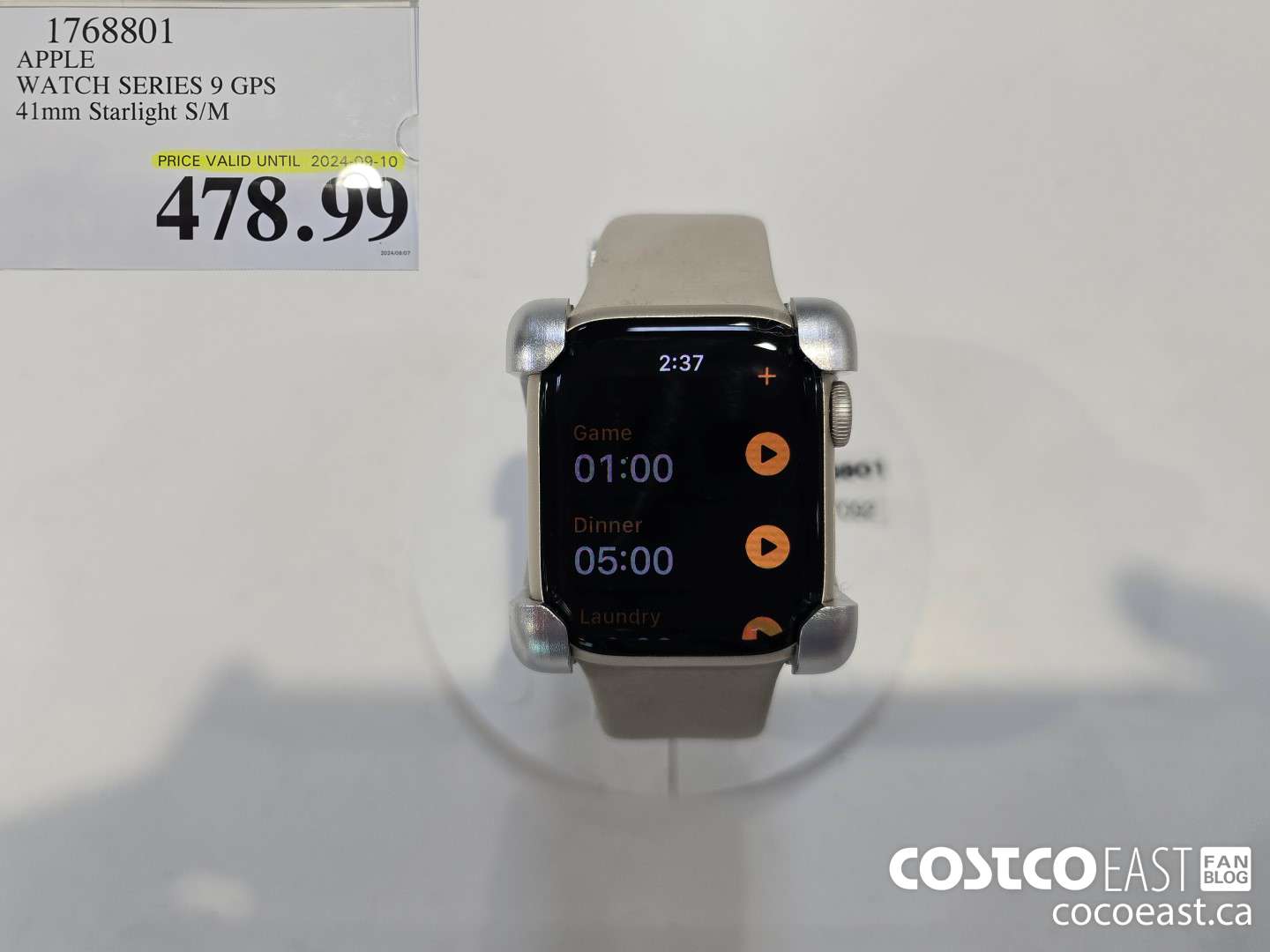 1768801 APPLE WATCH SERIES 9 GPS 41mm Starlight S/M $478.99