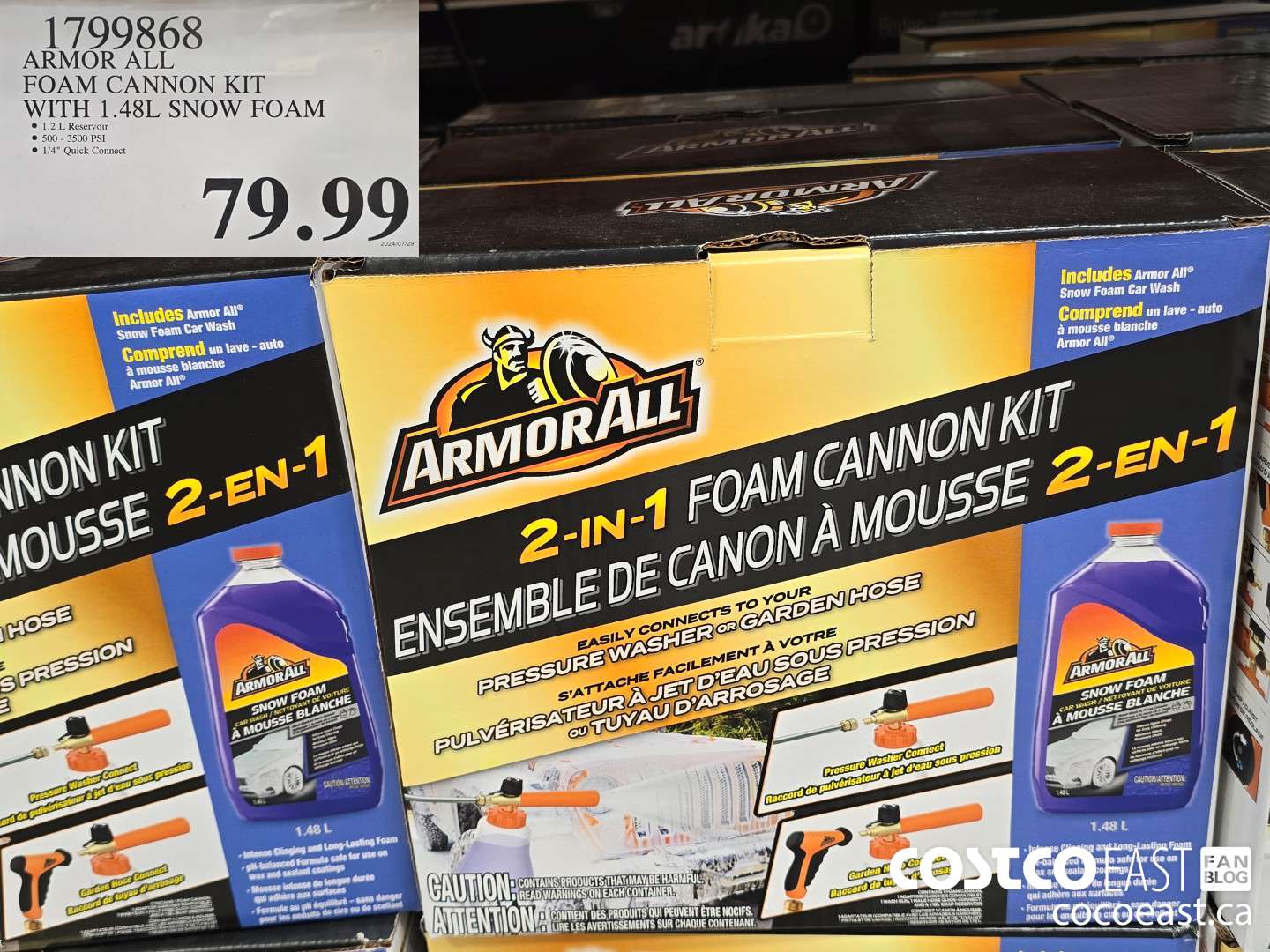 1799868 ARMOR ALL FOAM CANNON KIT WITH 1.48L SNOW FOAM $79.99