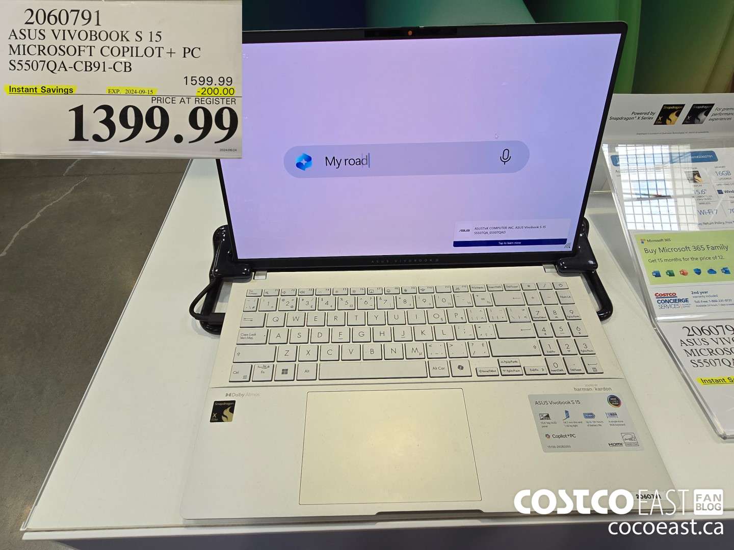 2060791 ASUS VIVOBOOK S 15 MICROSOFT COPILOT + PC S5507QA-CB91-CB ($200.00 INSTANT SAVINGS EXPIRES ON 2024-09-15) $1399.99