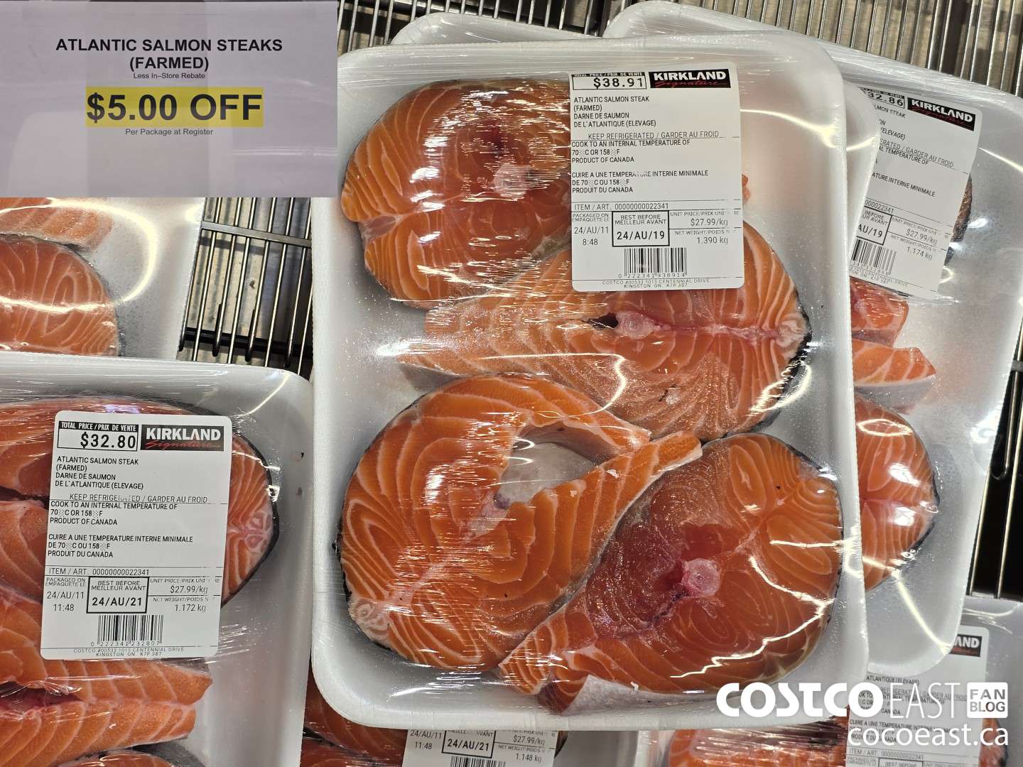 22341 ATLANTIC SALMON STEAKS (FARMED) ($5.00 INSTANT SAVINGS)