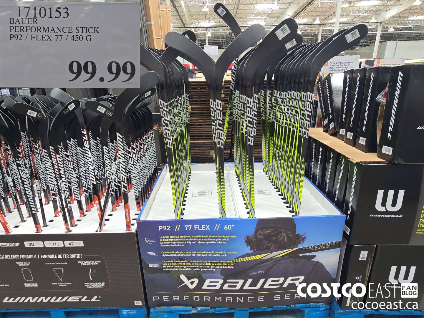 1710153 BAUER PERFORMANCE STICK P92 / FLEX 77 / 450 G $99.99