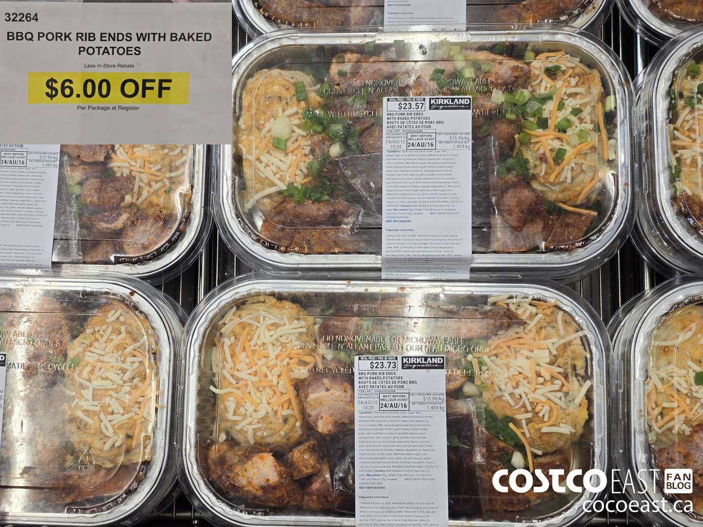 32264 BBQ PORK RIB ENDS WITH BAKED POTATOES ($6.00 INSTANT SAVINGS)