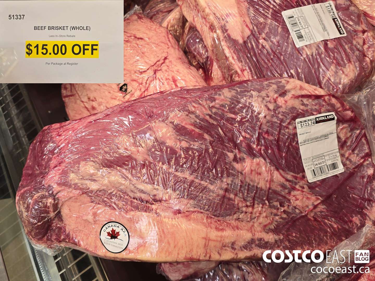 51337 BEEF BRISKET (WHOLE) ($15.00 INSTANT SAVINGS)