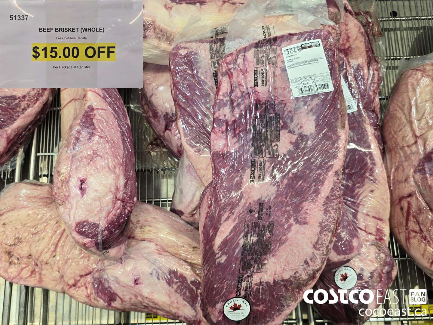 51337 BEEF BRISKET (WHOLE) ($15.00 INSTANT SAVINGS)
