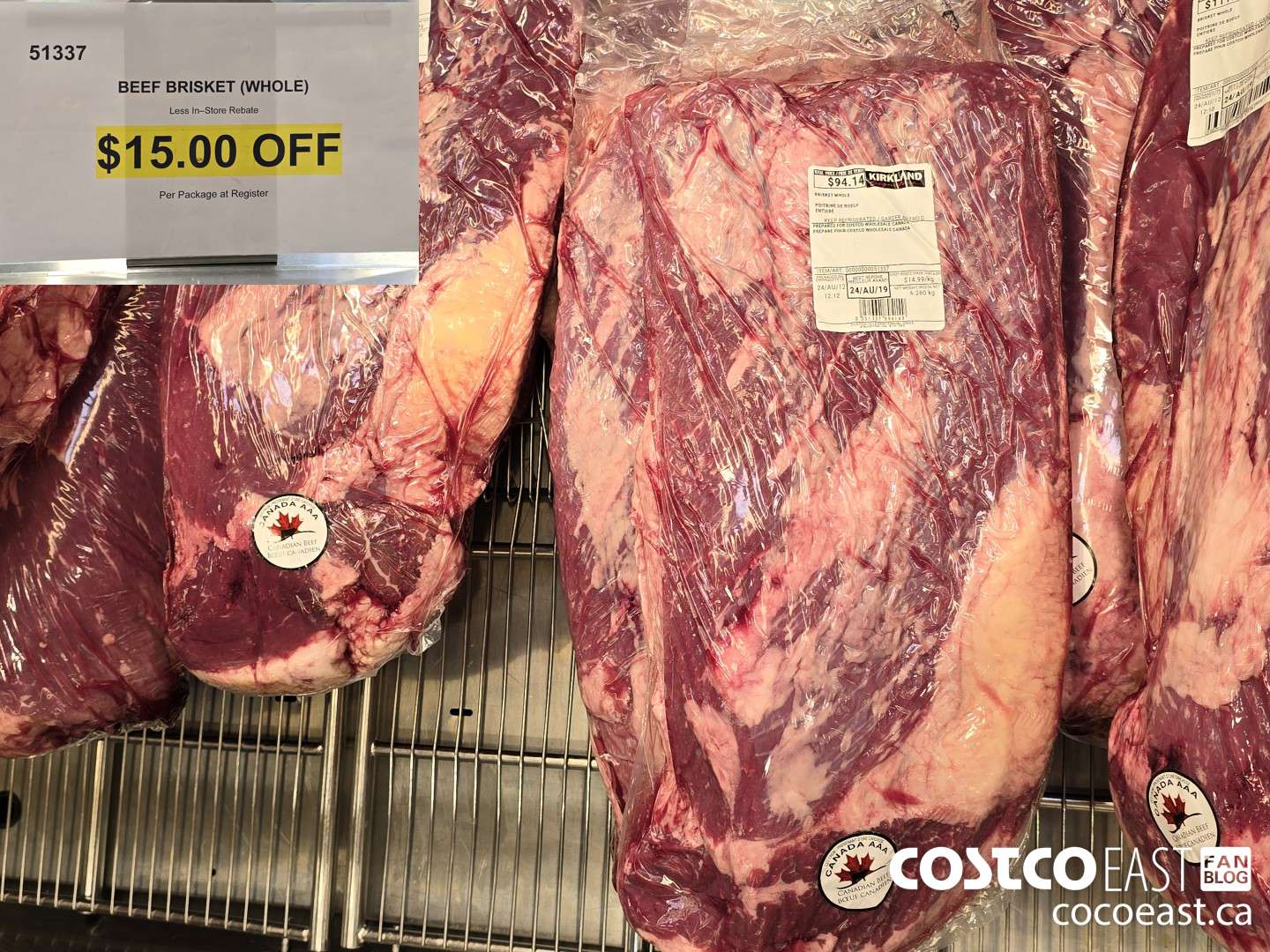 51337 BEEF BRISKET (WHOLE) ($15.00 INSTANT SAVINGS)