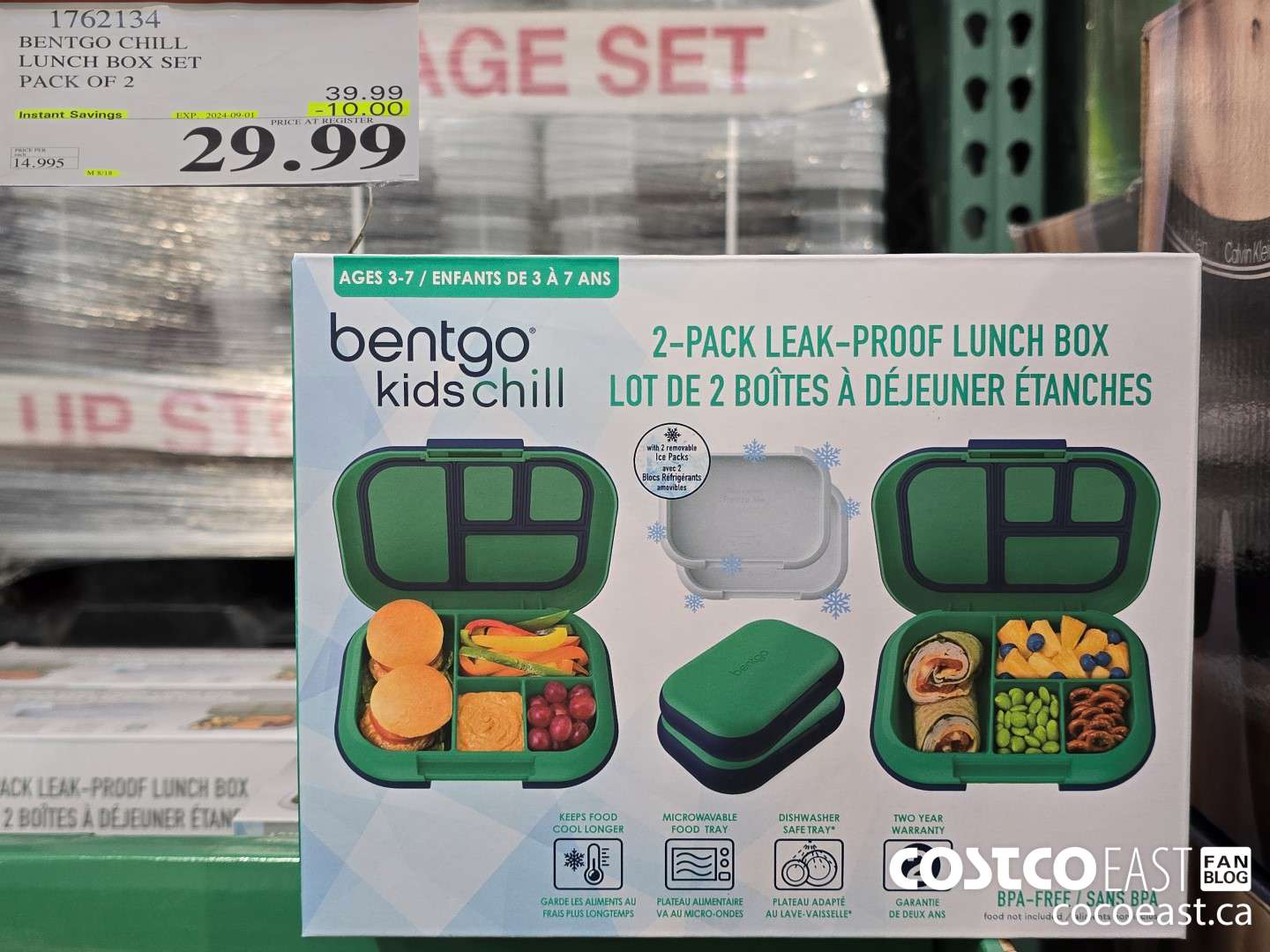 1762134 BENTGO CHILL LUNCH BOX SET PACK OF 2 ($10.00 INSTANT SAVINGS EXPIRES ON 2024-09-01) $29.99