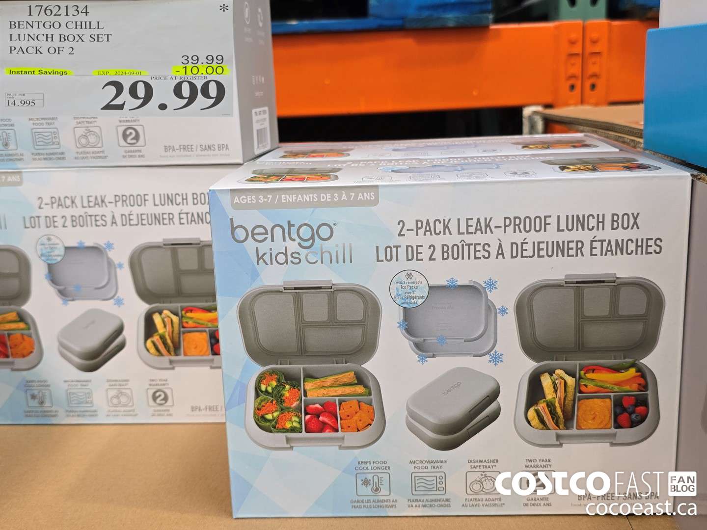 1762134 BENTGO CHILL LUNCH BOX SET PACK OF 2 ($10.00 INSTANT SAVINGS EXPIRES ON 2024-09-01) $29.99