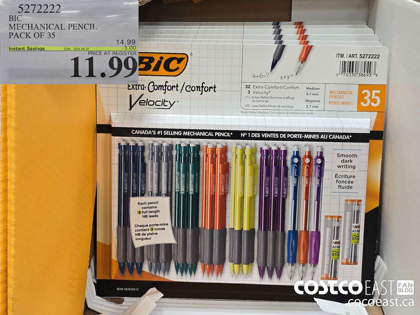 5272222 BIC MECHANICAL PENCIL PACK OF 35 ($3.00 INSTANT SAVINGS EXPIRES ON 2024-08-25) $11.99