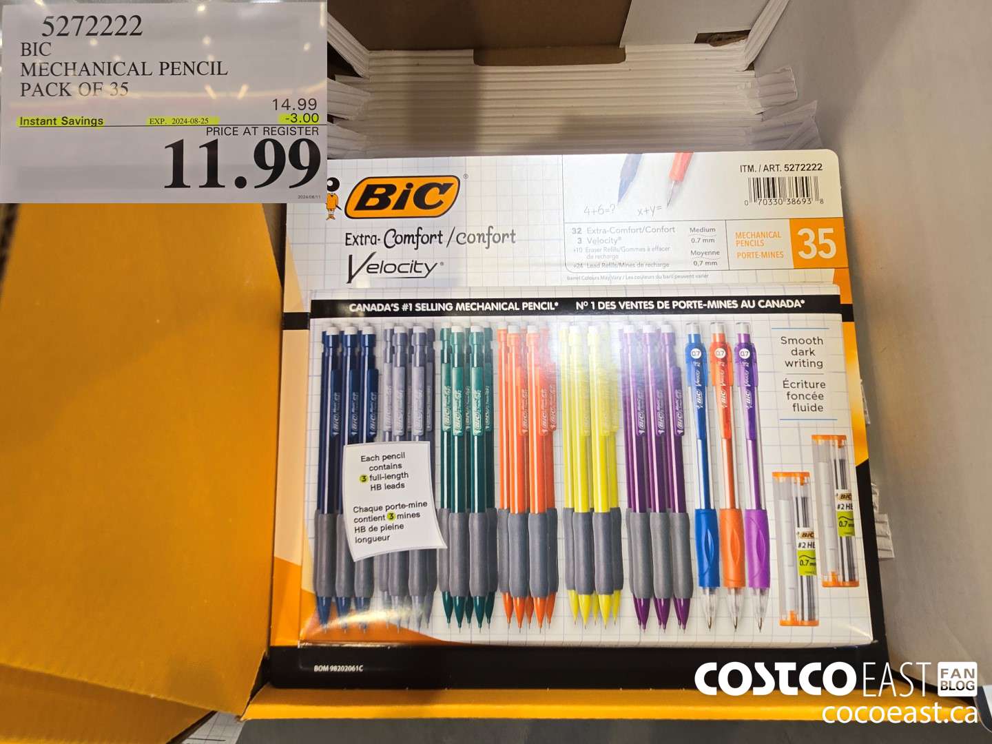5272222 BIC MECHANICAL PENCIL PACK OF 35 ($3.00 INSTANT SAVINGS EXPIRES ON 2024-08-25) $11.99