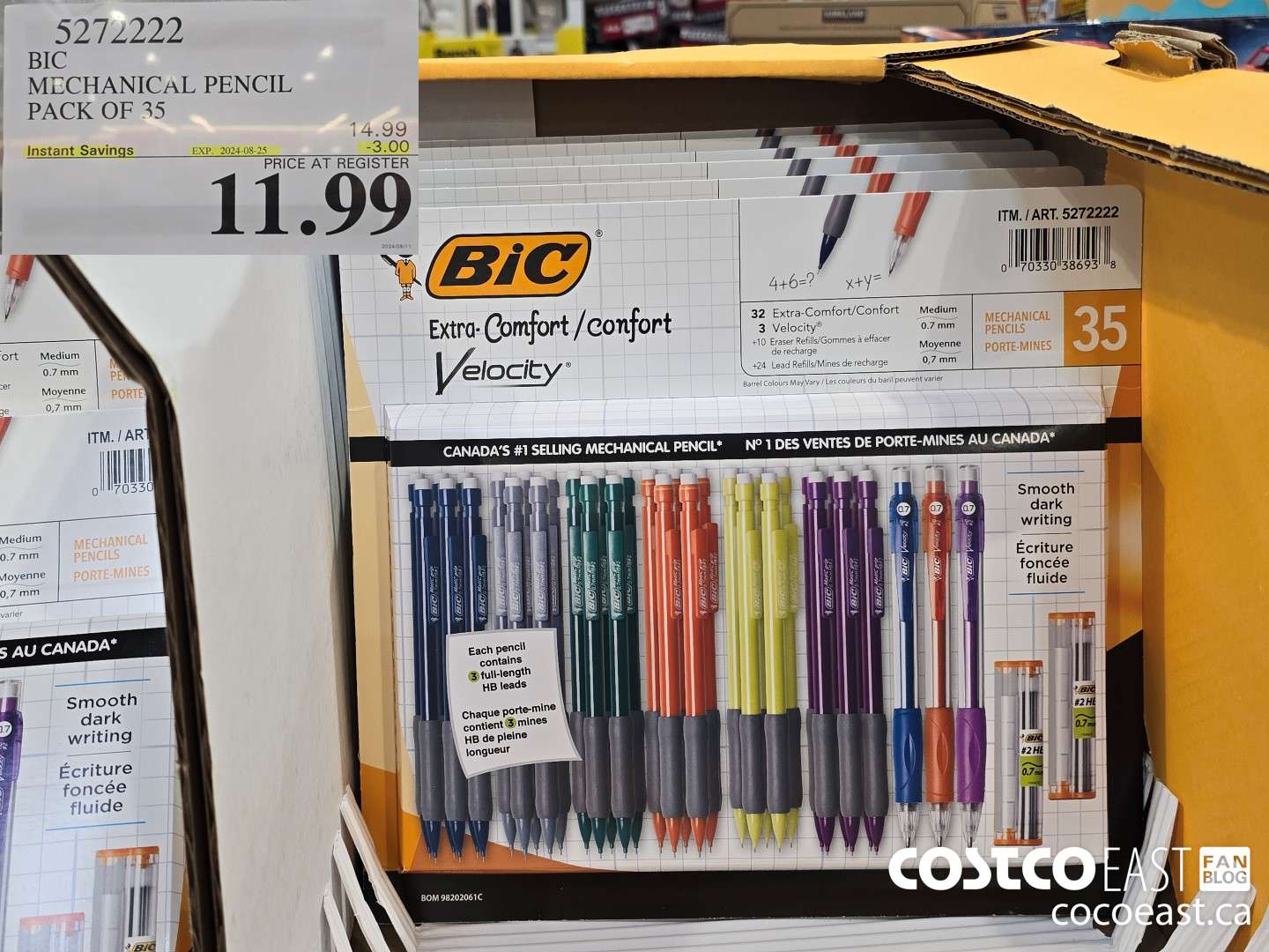 5272222 BIC MECHANICAL PENCIL PACK OF 35 ($3.00 INSTANT SAVINGS EXPIRES ON 2024-08-25) $11.99