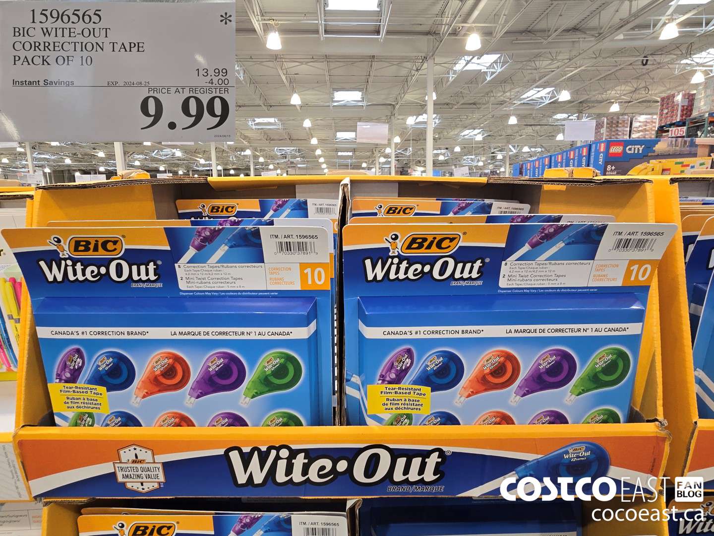 1596565 BIC WITE-OUT CORRECTION TAPE PACK OF 10 ($4.00 INSTANT SAVINGS EXPIRES ON 2024-08-25) $9.99