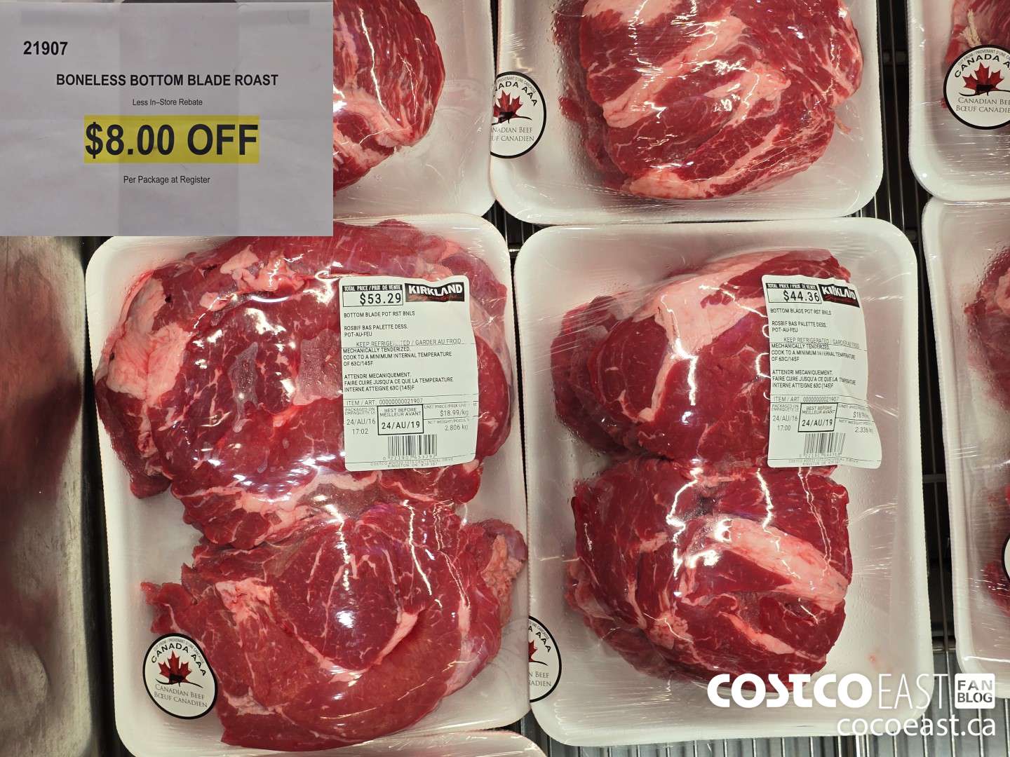 21907 BONELESS BOTTOM BLADE ROAST ($8.00 INSTANT SAVINGS)