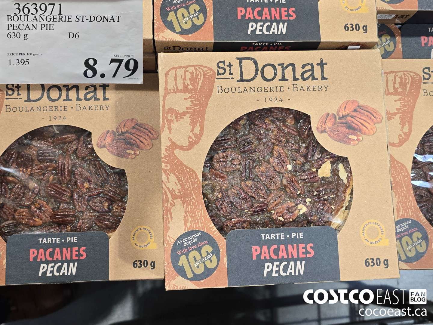 363971 BOULANGERIE ST-DONAT PECAN PIE 630 g $8.79