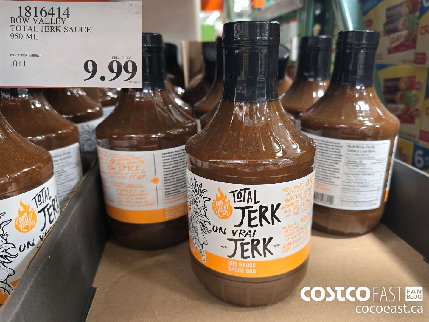 1816414 BOW VALLEY TOTAL JERK SAUCE 950 ML $9.99
