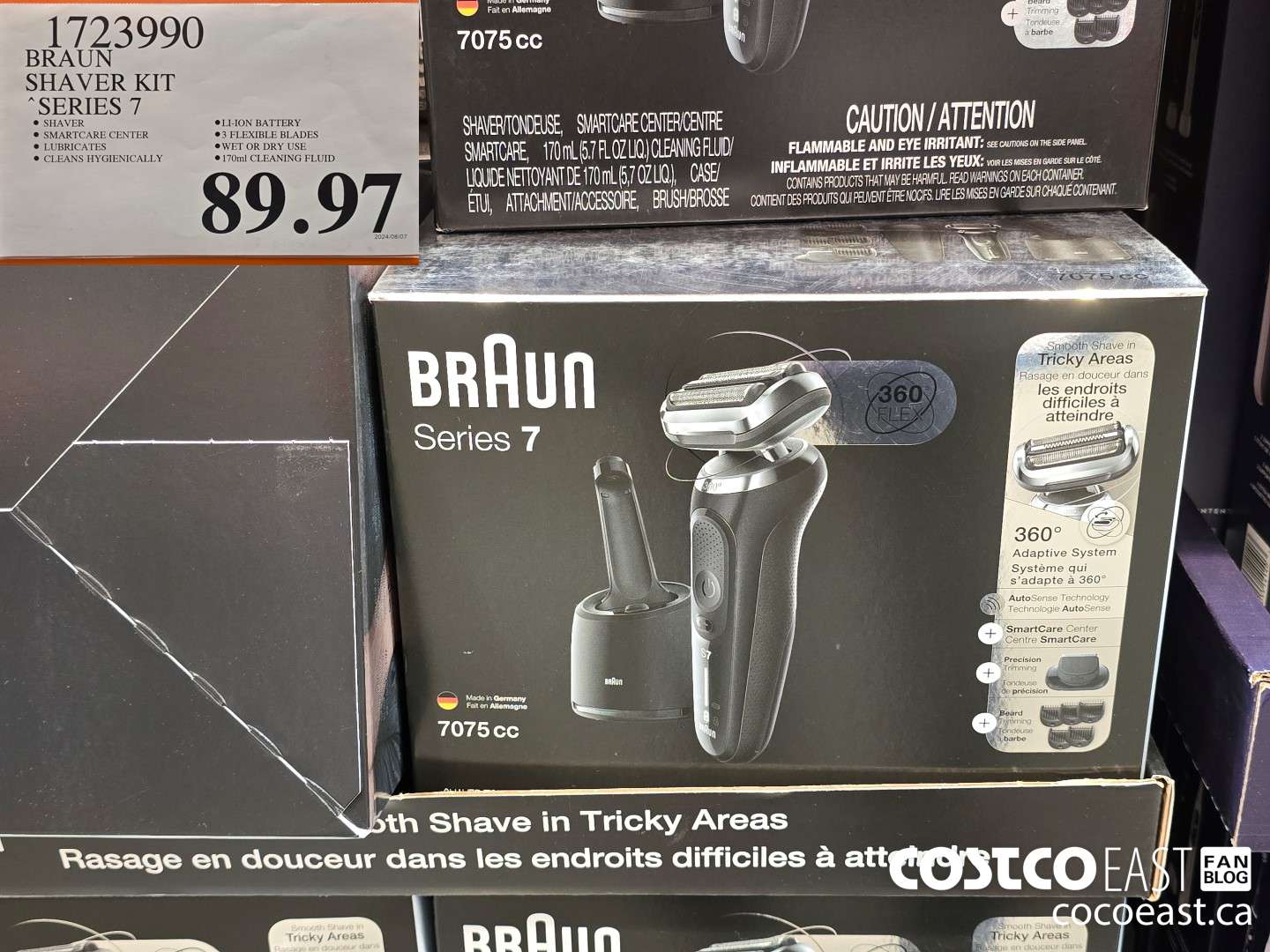 1723990 BRAUN SHAVER KIT SERIES 7 $89.97