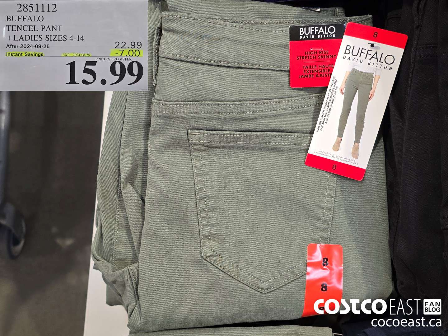 2851112 BUFFALO TENCEL PANT +LADIES SIZES 4-16 ($7.00 INSTANT SAVINGS EXPIRES ON 2024-08-25) $15.99