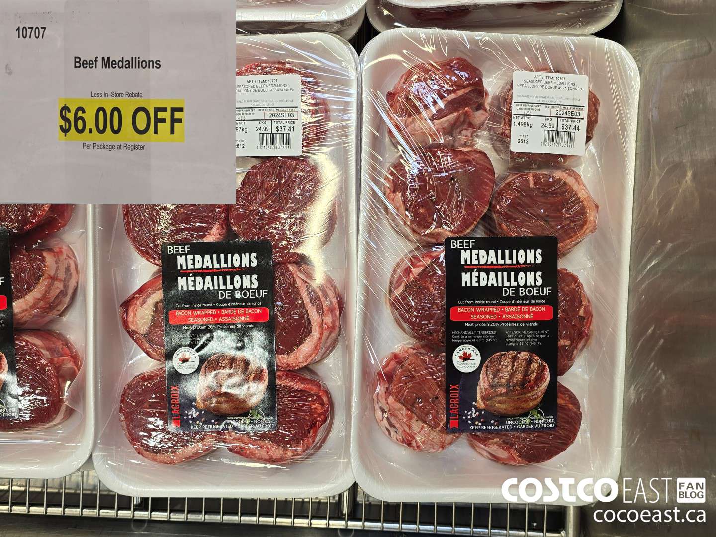 10707 Beef Medallions ($6.00 INSTANT SAVINGS)