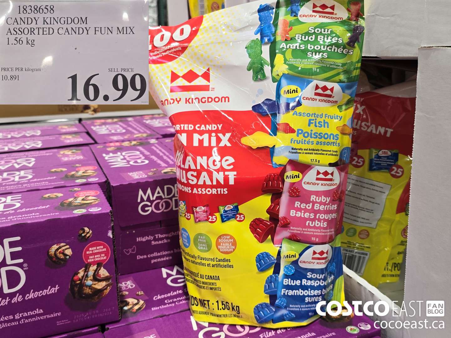 1838658 CANDY KINGDOM ASSORTED CANDY FUN MIX 1.56 kg $16.99