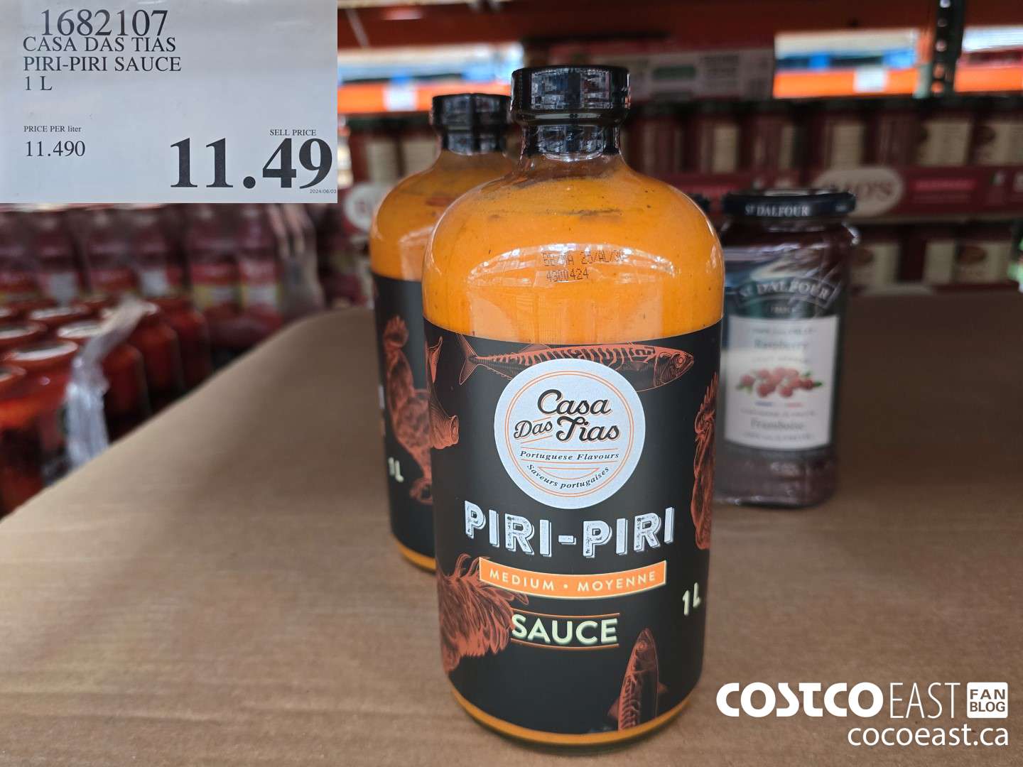 1682107 CASA DAS TIAS PIRI-PIRI SAUCE 1 L $11.49