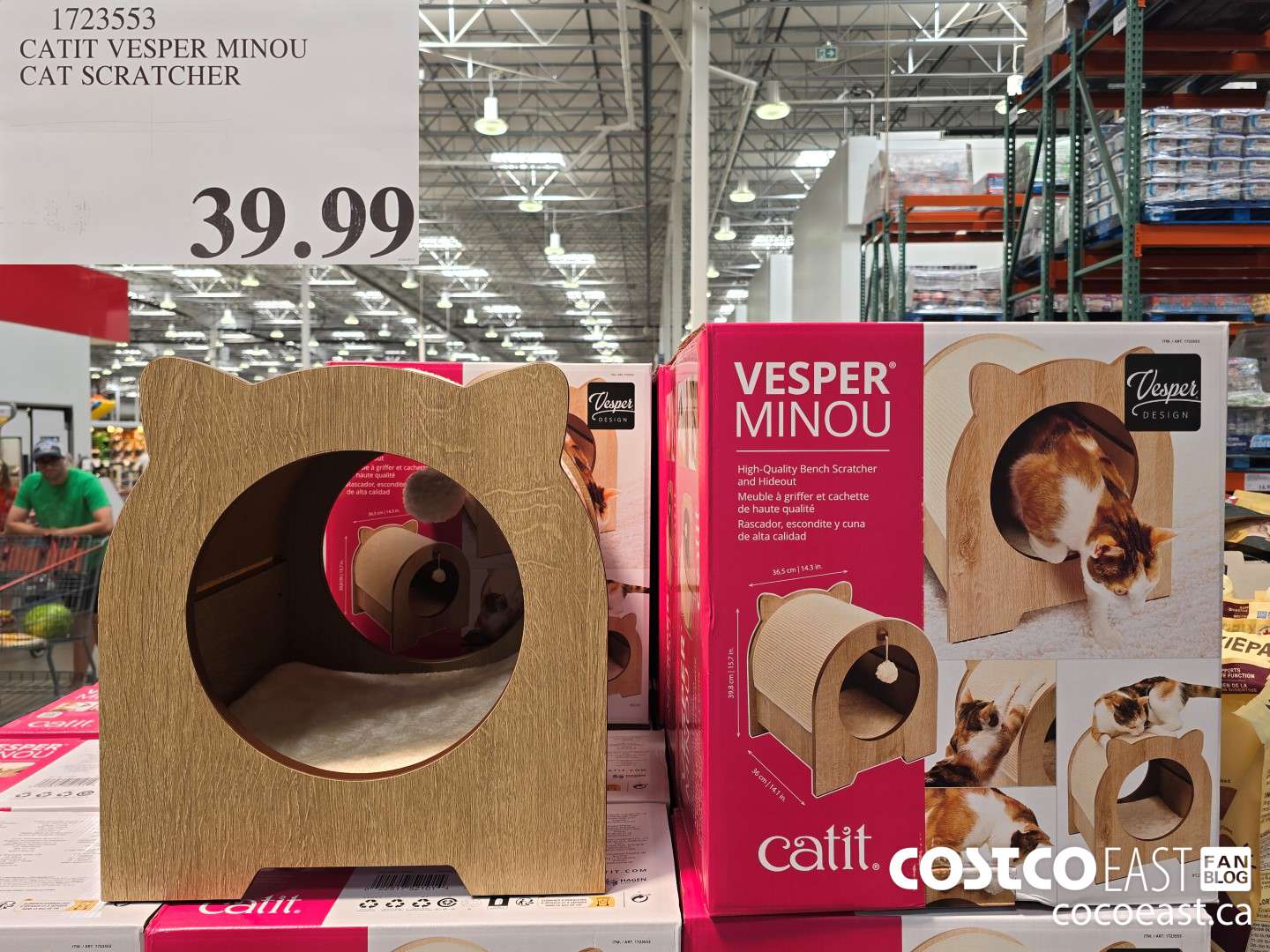 1723553 CATIT VESPER MINOU CAT SCRATCHER $39.99