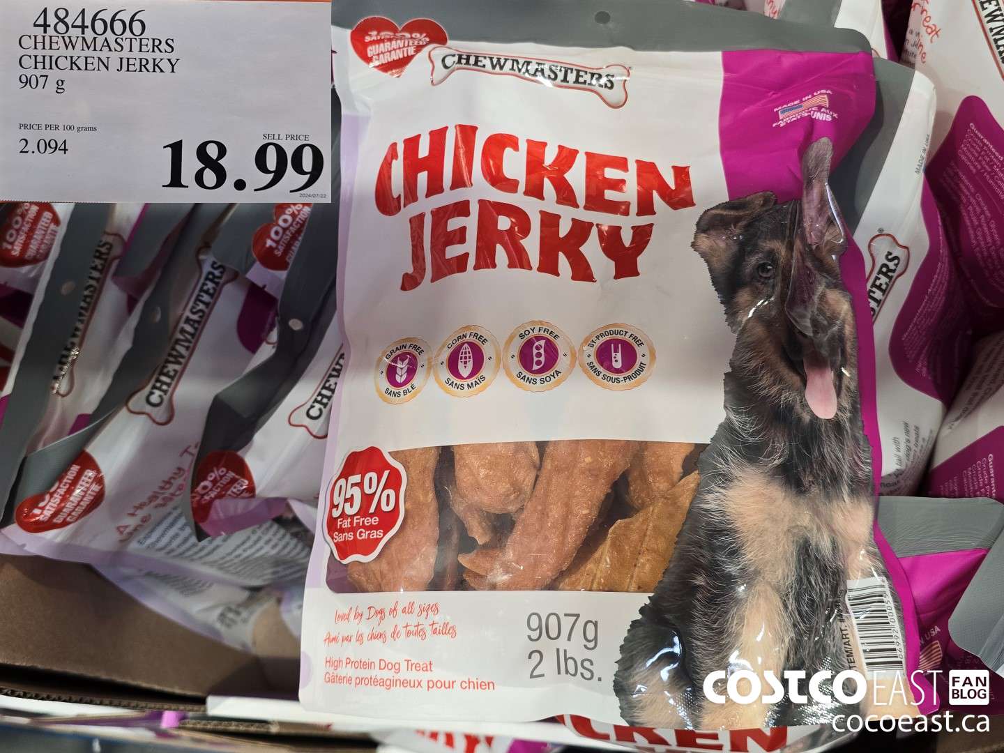 484666 CELEBRITY CHICKEN JERKY 907 G $18.99