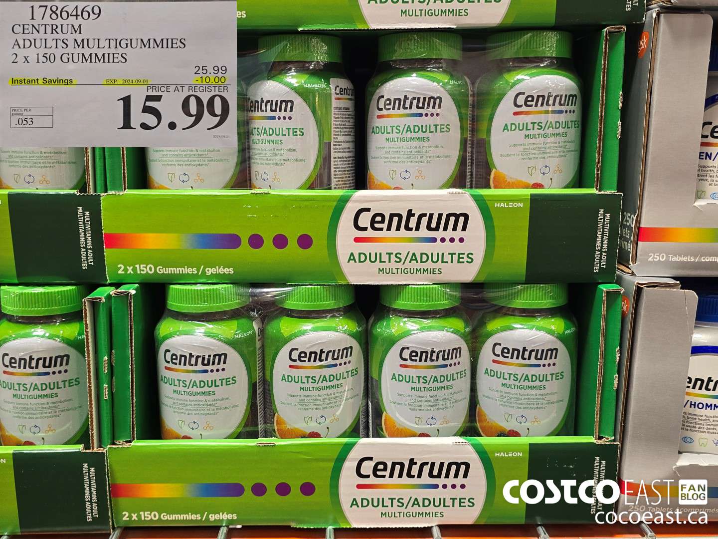 1786469 CENTRUM ADULTS MULTIGUMMIES 2 x 150 GUMMIES ($10.00 INSTANT SAVINGS EXPIRES ON 2024-09-01) $15.99