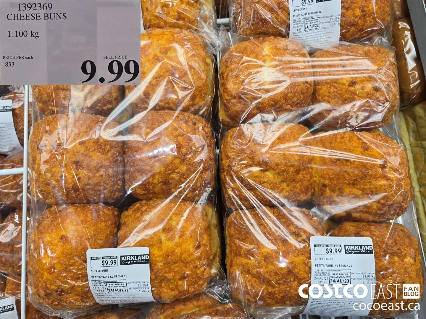 1392369 CHEESE BUNS 1.100 kg $9.99