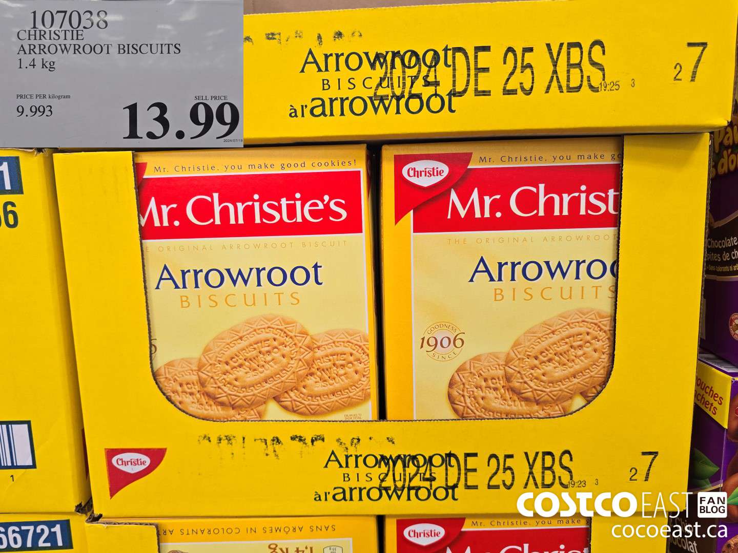 107038 CHRISTIE BROWN ARROWROOT BISCUITS 1.4 KG $13.99