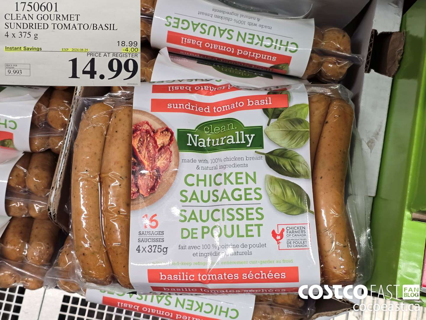 1750601 CLEAN GOURMET SUNDRIED TOMATO/BASIL 4 x 375 g ($4.00 INSTANT SAVINGS EXPIRES ON 2024-08-04) $14.99