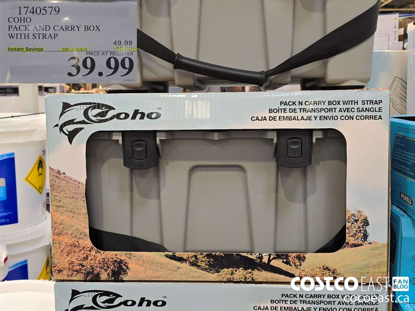 1740579 COHO PACK AND CARRY BOX WITH STRAP ($10.00 INSTANT SAVINGS EXPIRES ON 2024-08-18) $39.99