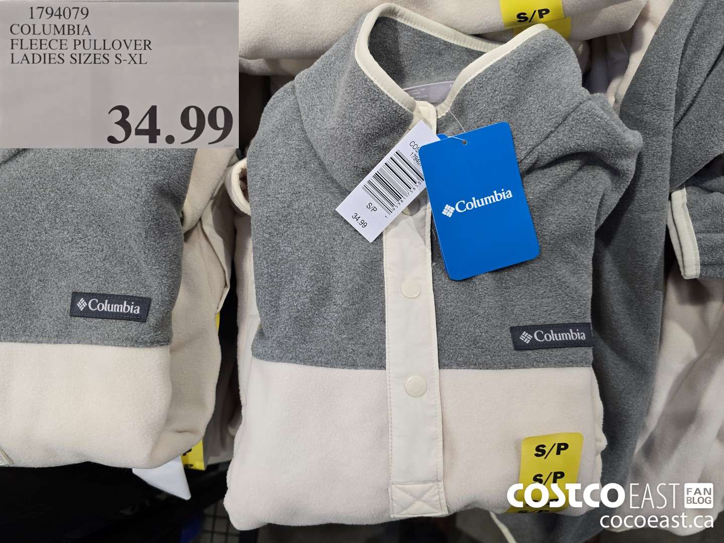 1794079 COLUMBIA FLEECE PULLOVER LADIES SIZES S-XL $34.99