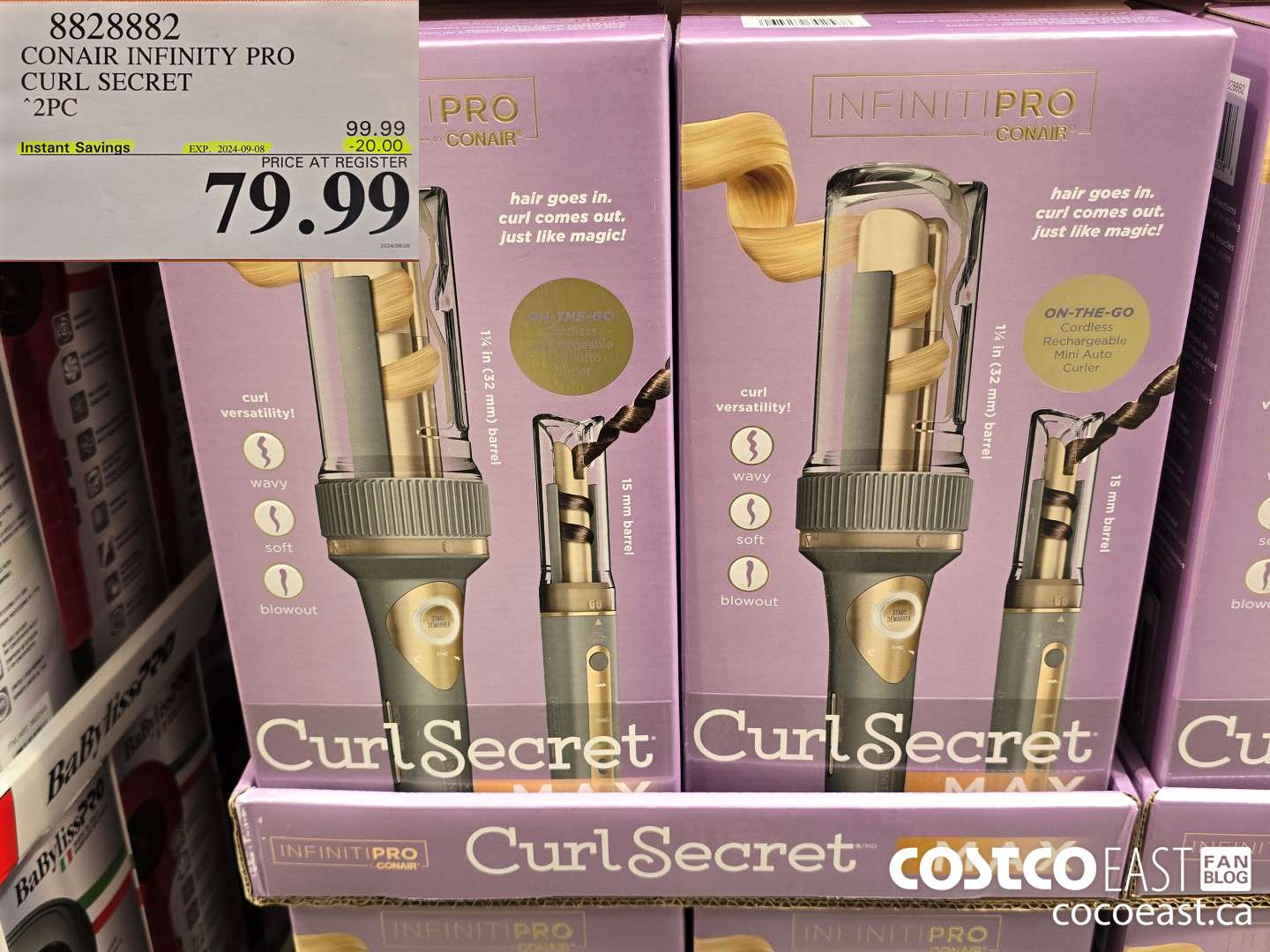 8828882 CONAIR INFINITY PRO CURL SECRET 2PC ($20.00 INSTANT SAVINGS EXPIRES ON 2024-09-08) $79.99