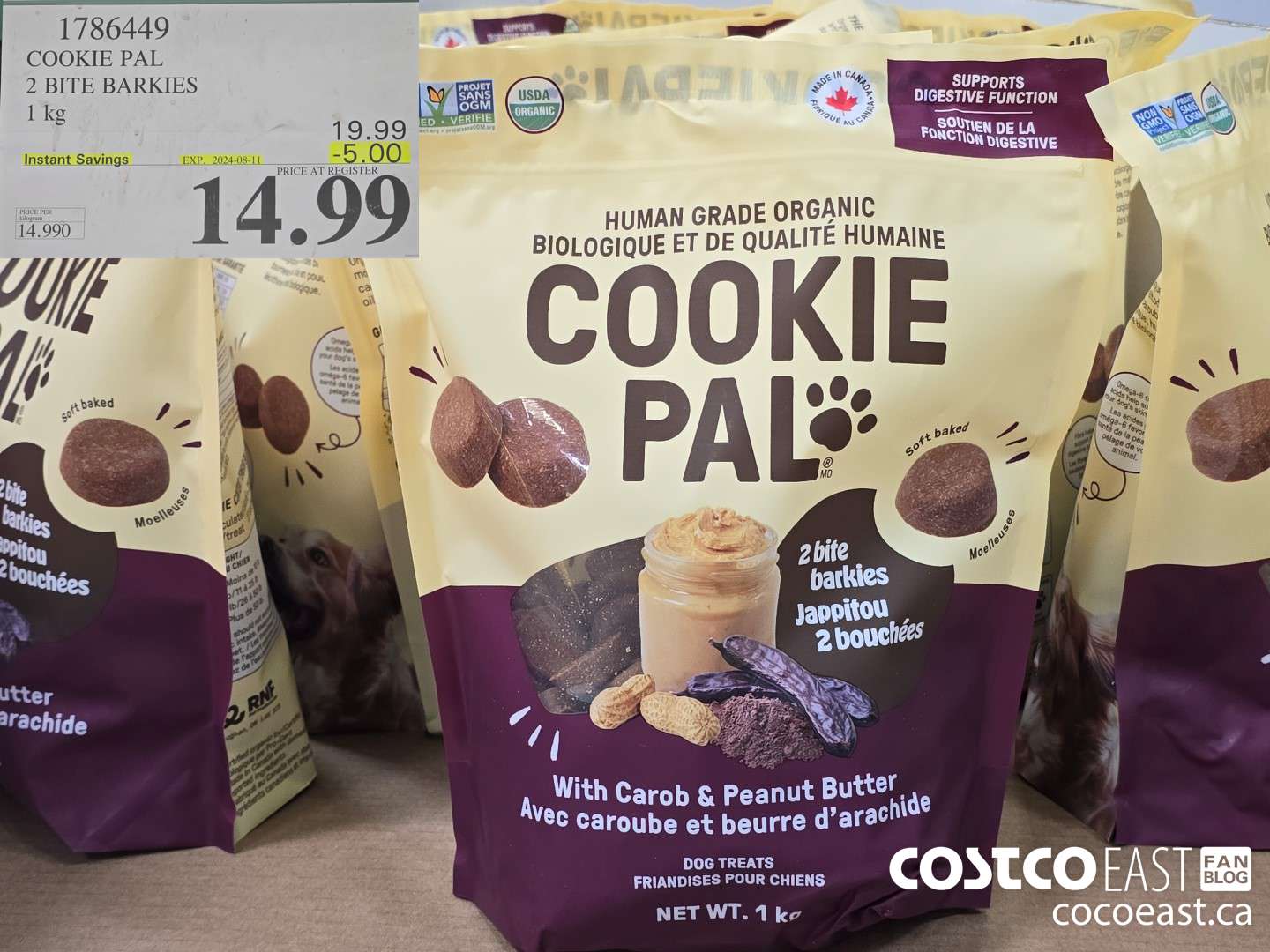1786449 COOKIE PAL 2 BITE BARKIES 1 kg ($5.00 INSTANT SAVINGS EXPIRES ON 2024-08-11) $14.99