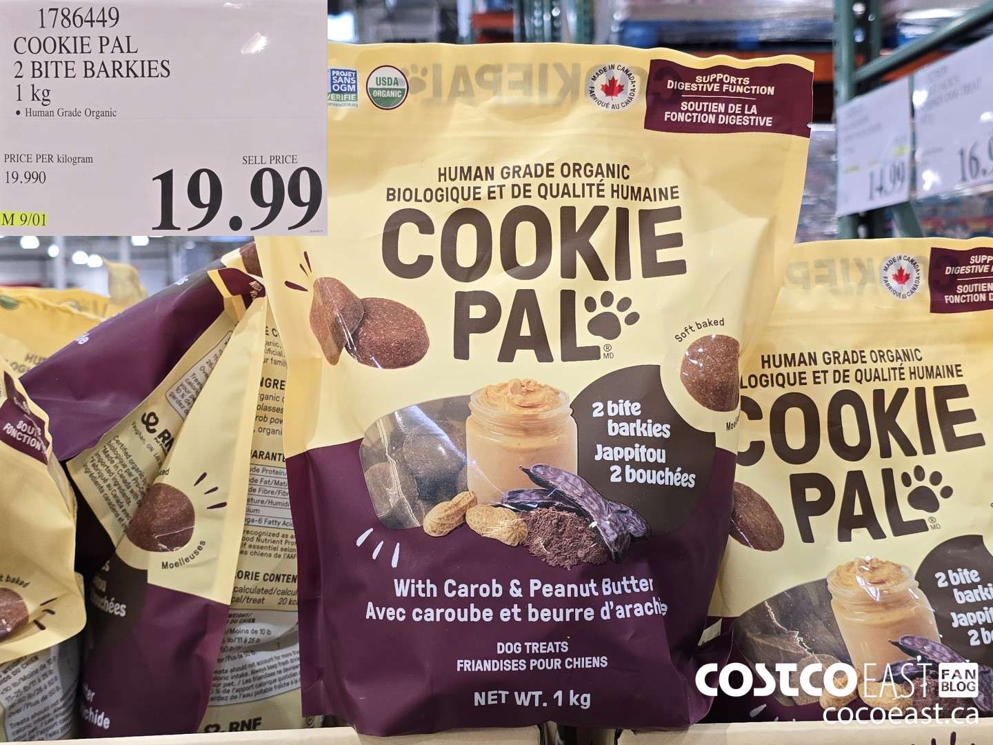 1786449 COOKIE PAL 2 BITE BARKIES 1 kg $19.99