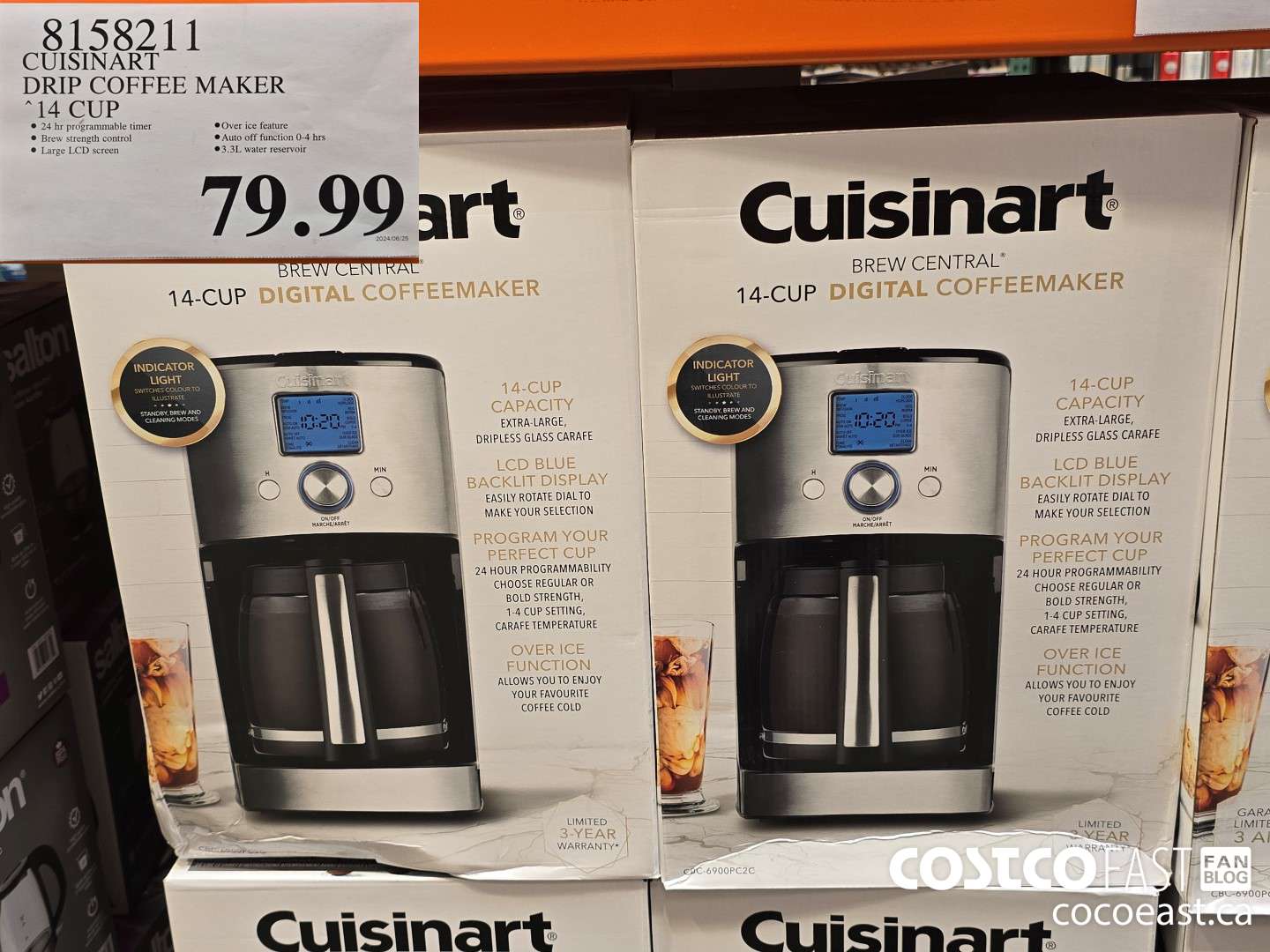 8158211 CUISINART DRIP COFFEE MAKER 14 CUP $79.99