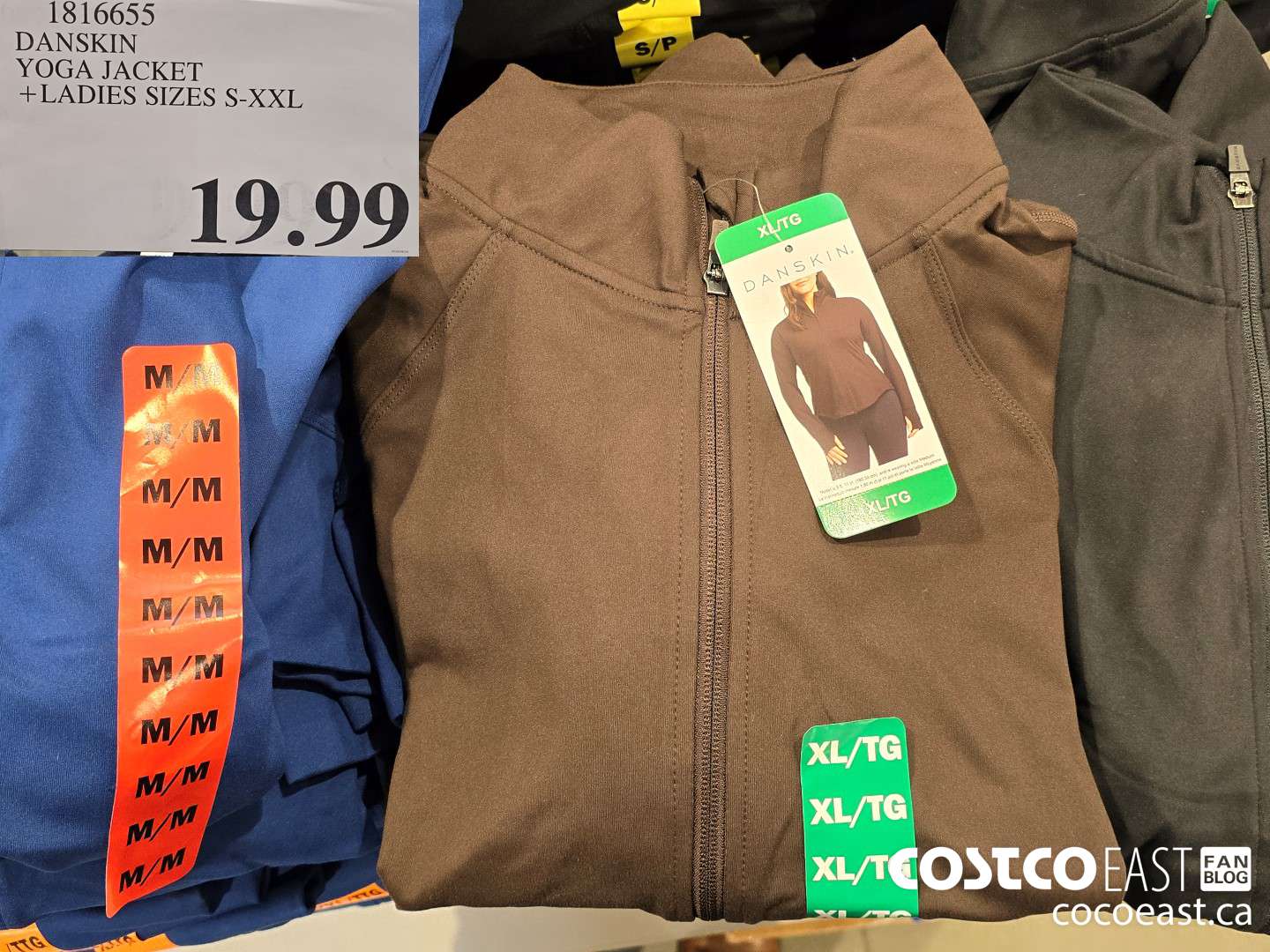 1316655 DANSKIN YOGA JACKET + LADIES SIZES S-XXL $19.99