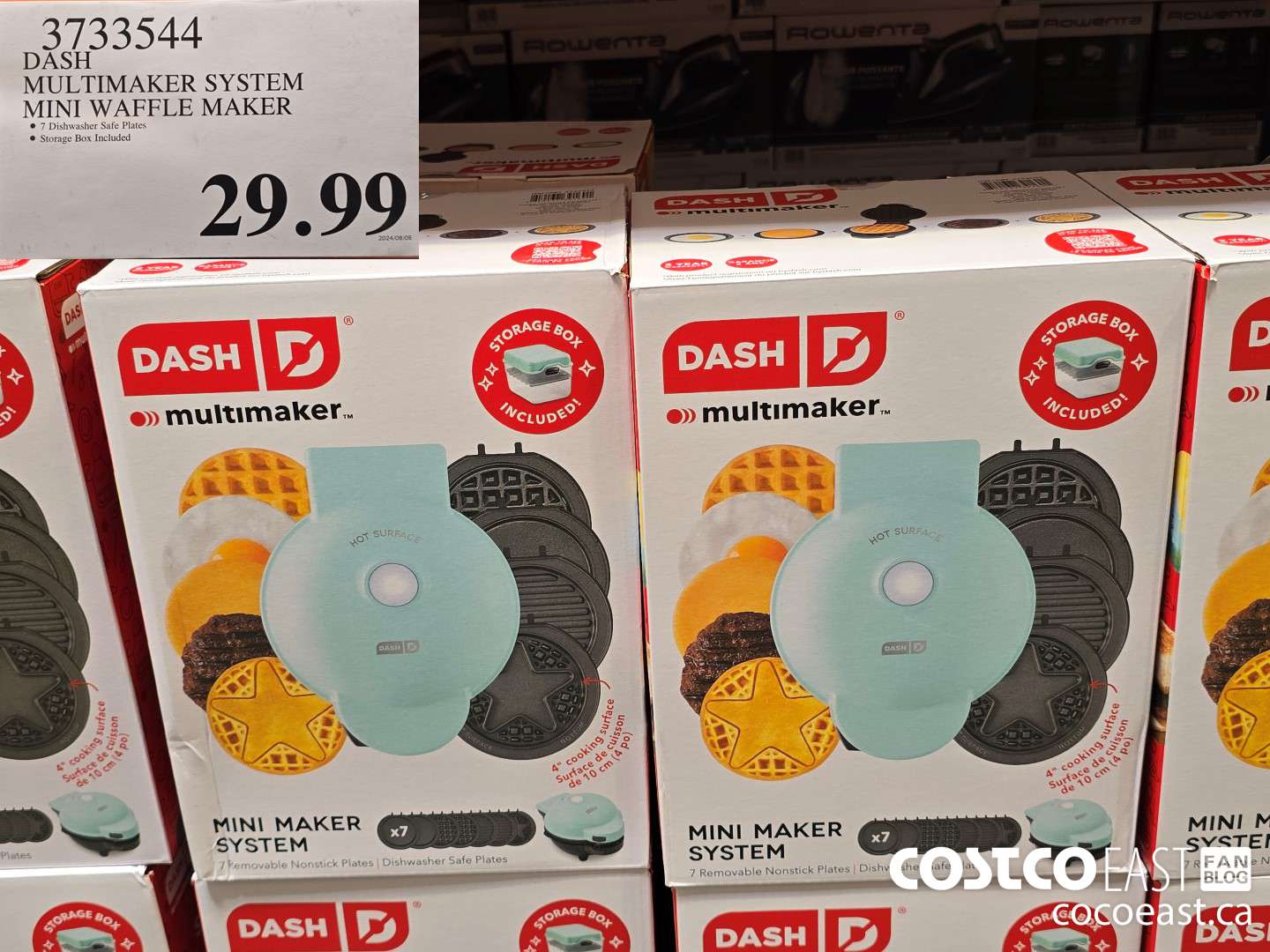 3733544 DASH MULTIMAKER SYSTEM MINI WAFFLE MAKER $29.99