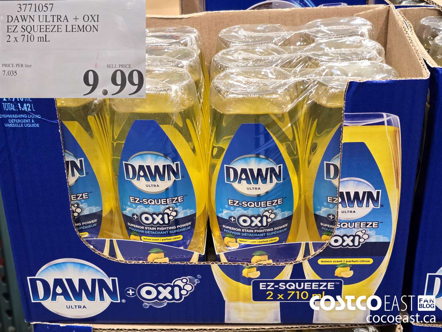 3771057 DAWN ULTRA + OXI EZ SQUEEZE LEMON 2 x 710 mL $9.99