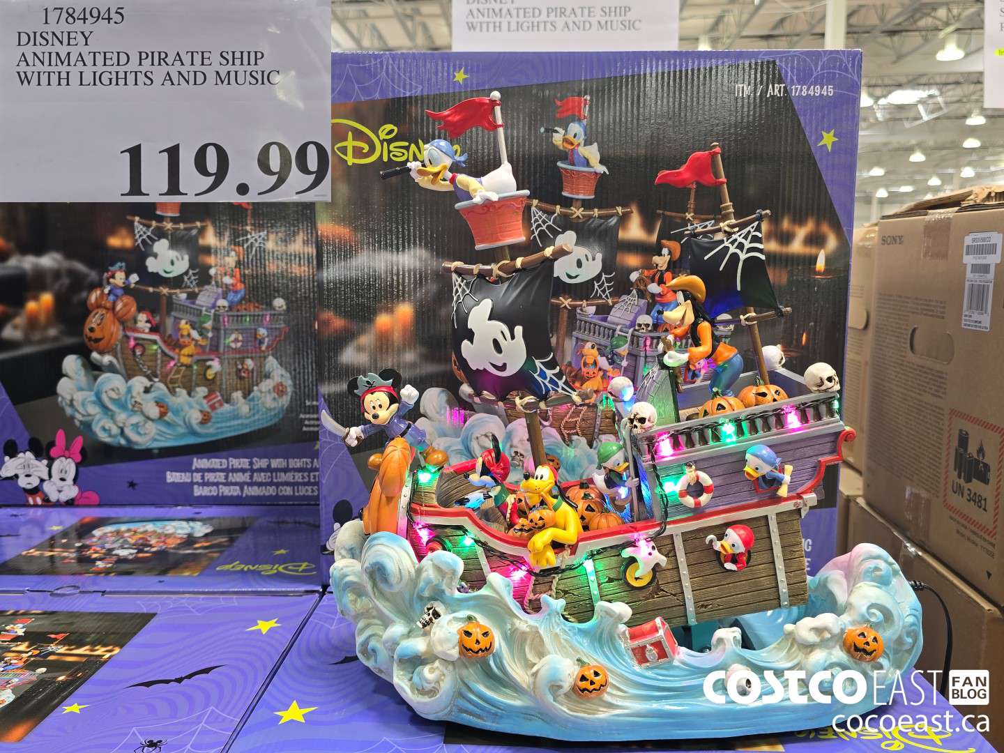 1784945 DISNEY ANIMATED PIRATE SHIP WITH LIGHTS AND MUSIC $119.99