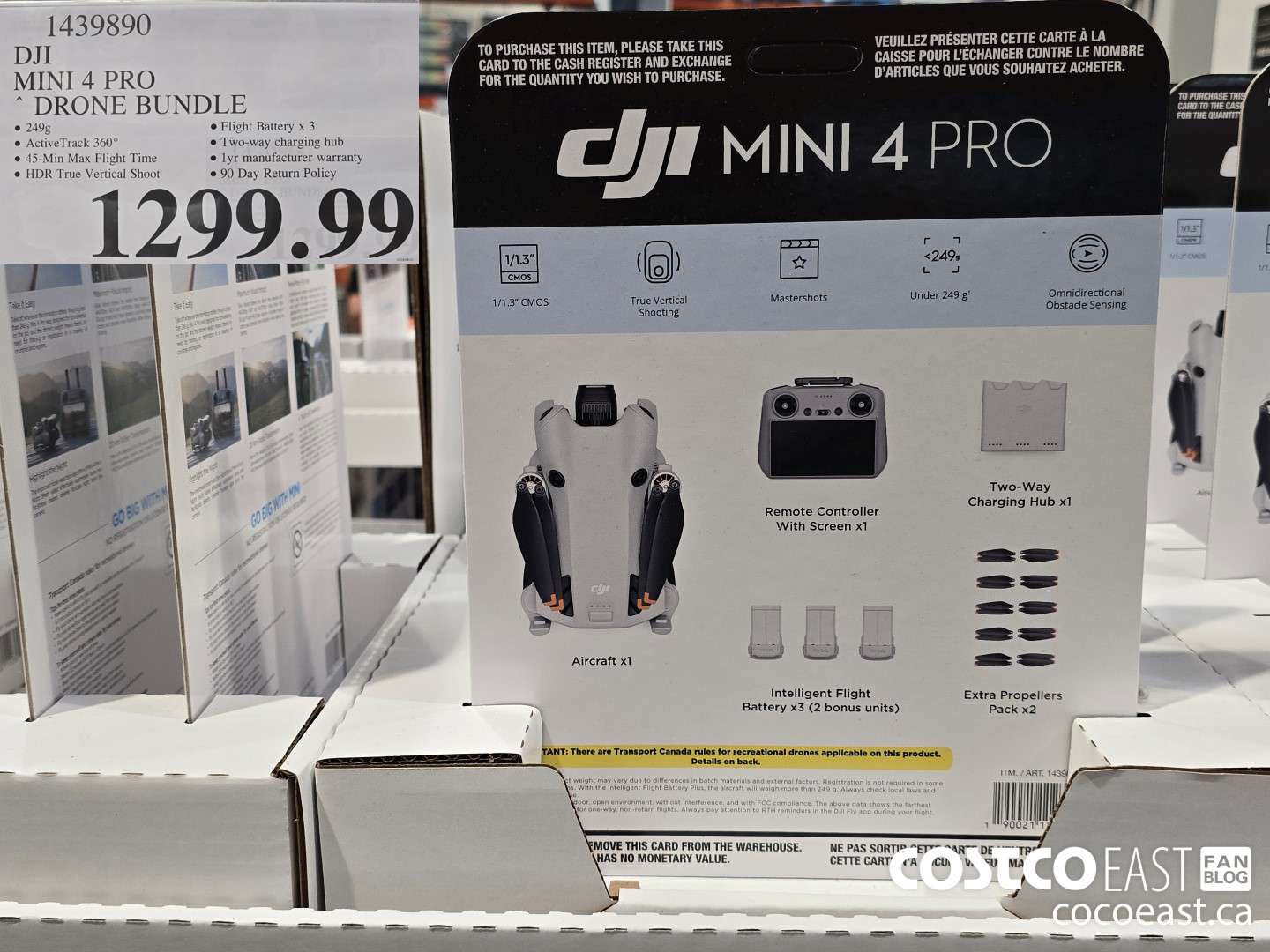 1439890 DJI MINI 4 PRO DRONE BUNDLE $1299.99